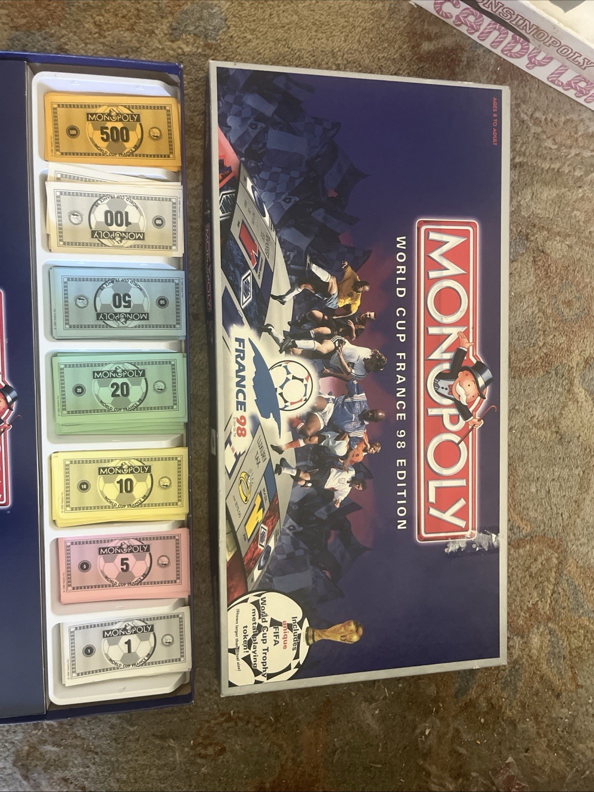 Monopoly FIFA World Cup France 98 Edition ISL Soccer Vtg 90s Board Game Complete