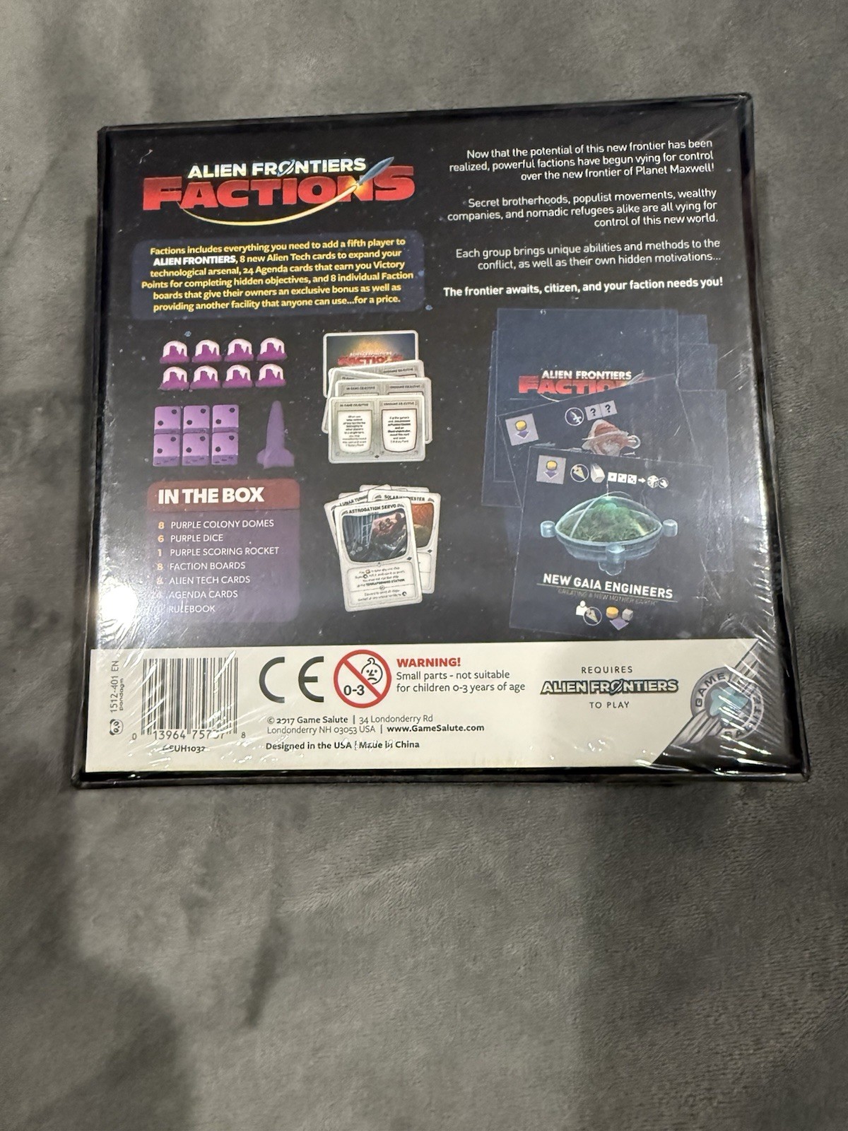 Alien Frontier Board Game With Add Ons