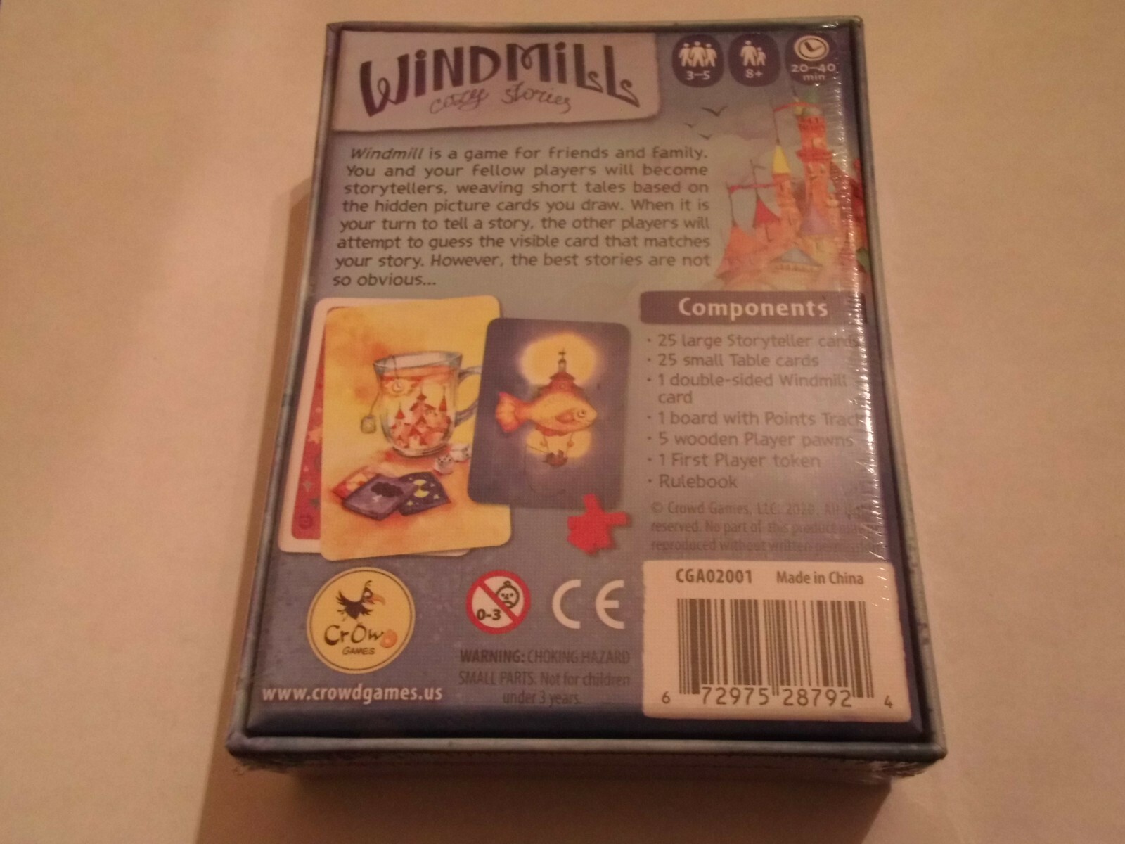x1 Windmill: Cozy Stories Crowd Games New Sealed Board Game TexasNerdGames