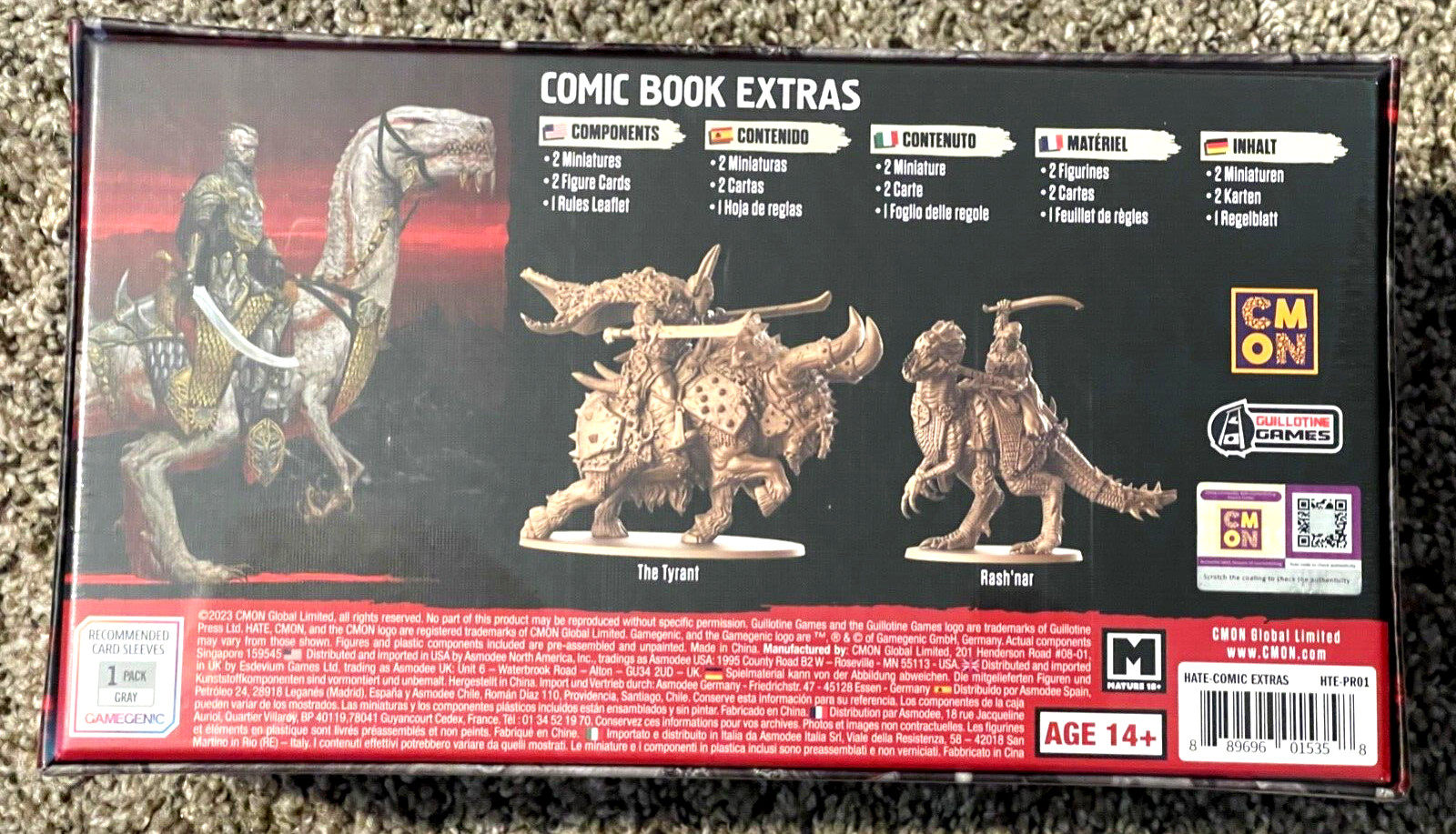 HATE The Comic Book Tyrant Edition & Extras Vol 2 CMON Mini’s Kickstarter NEW