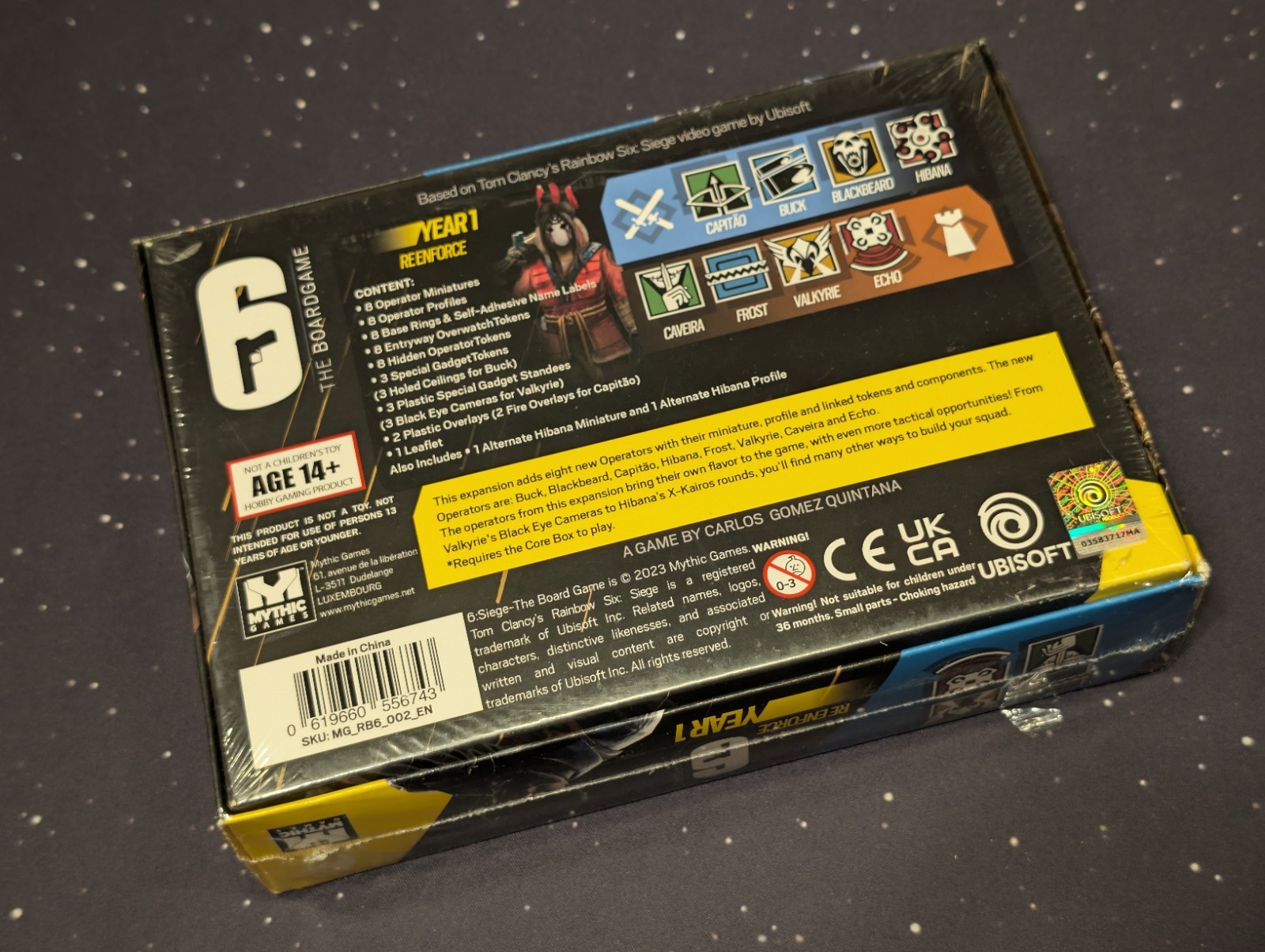 Rainbow Six 6 Siege Board Game Sealed Mythic Games Deluxe Storage Laser Playmat