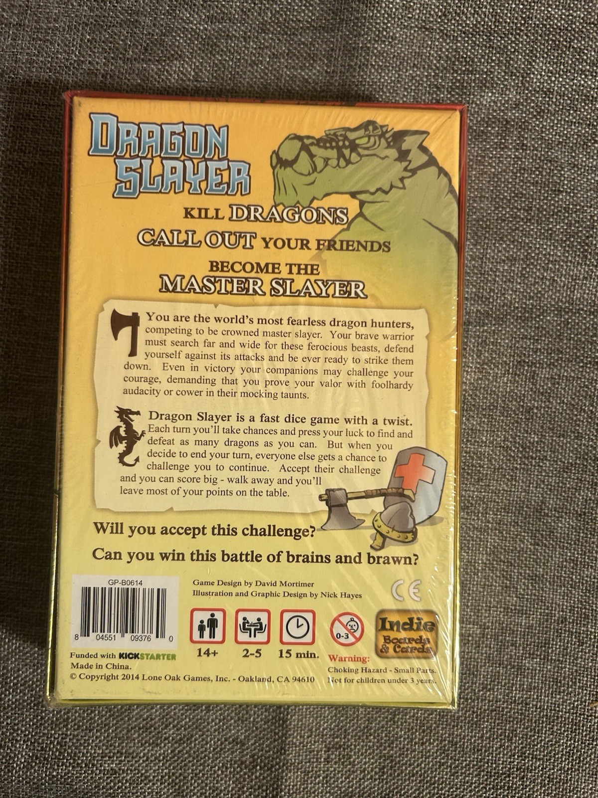 Indie Boards & Cards Dragon Slayer The Dice Game With a Twist Complete 2014