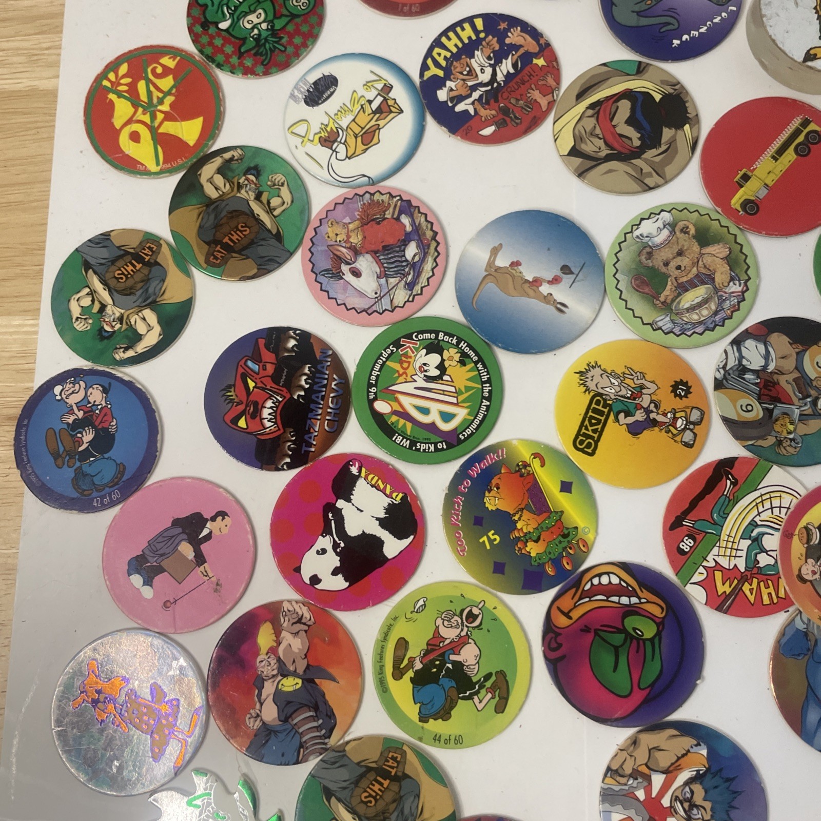 Vintage 90 ’s POG Collection – Lot of 150+ POGs As Seen In Photos
