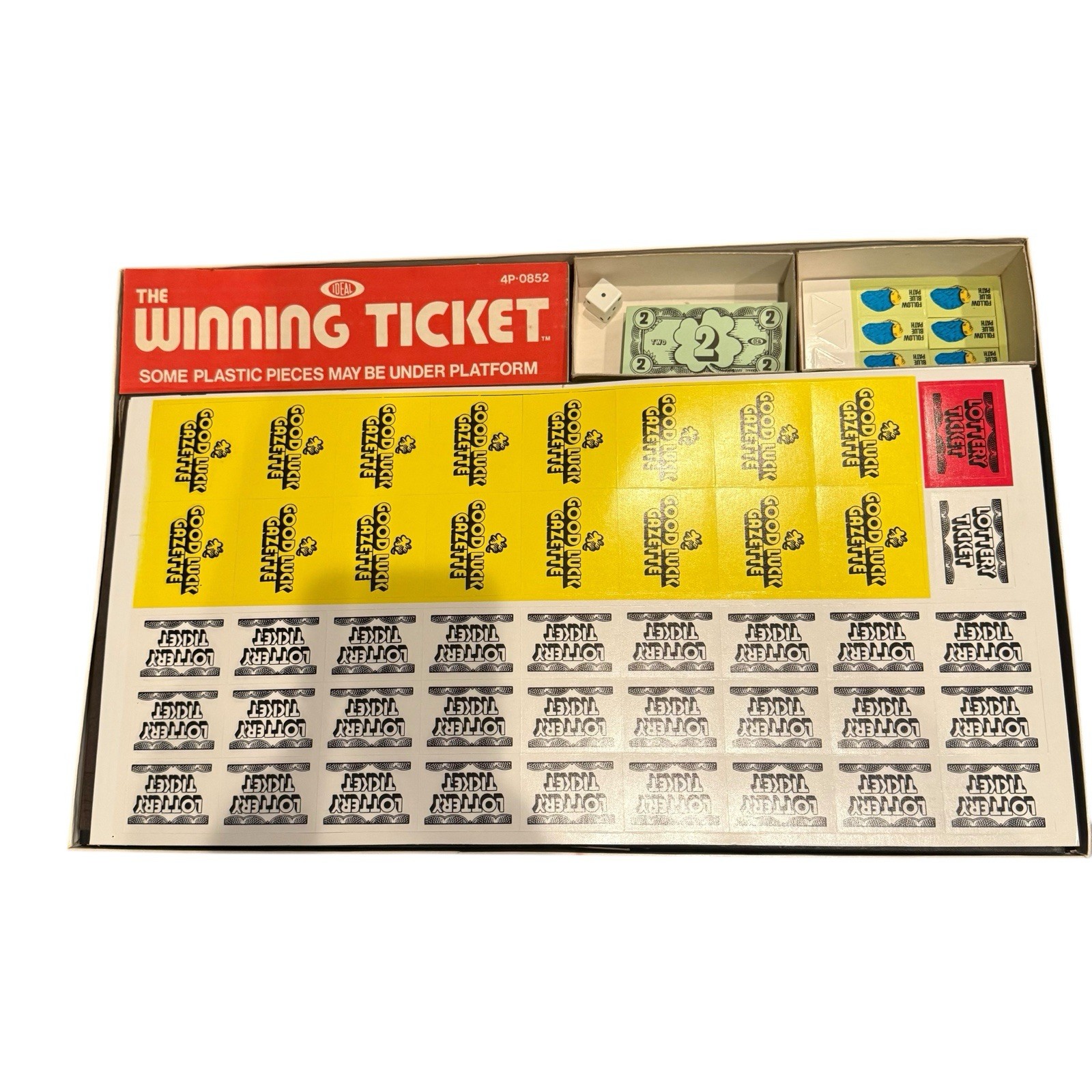 The Winning Ticket Board Game Ideal 1997 New W Flaws Vintage Read Description
