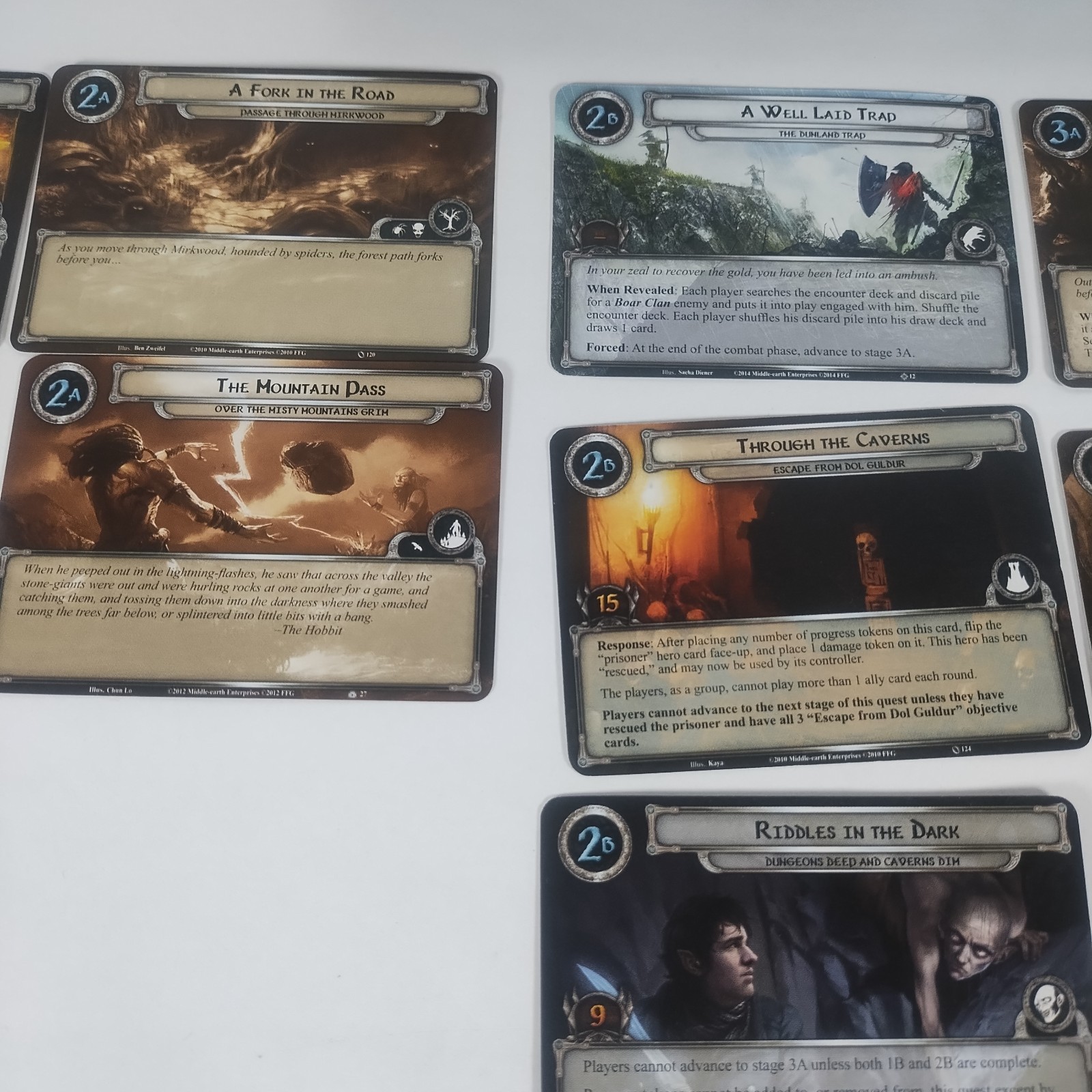 Lord of Rings The Card Game LCG The Hobbit Over Hill and Under Hill – Parts Box