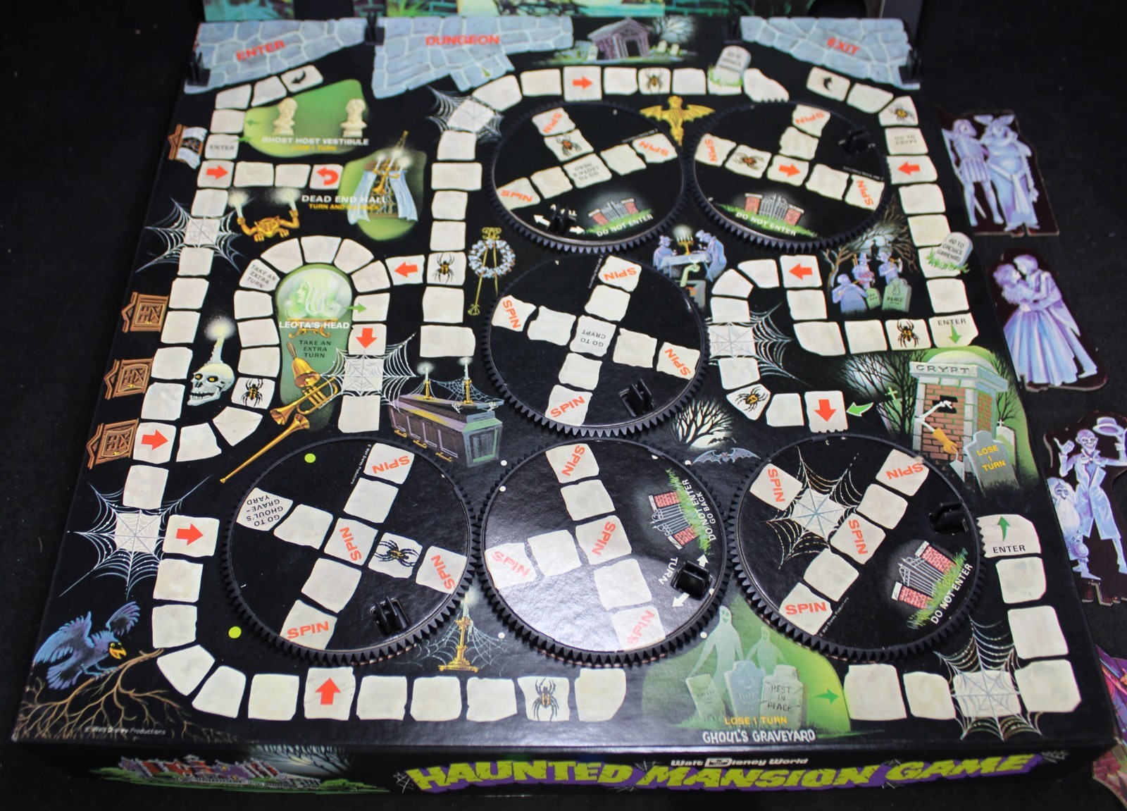 1975 Disney Haunted Mansion Board Game by Lakeside – Incomplete – Vintage