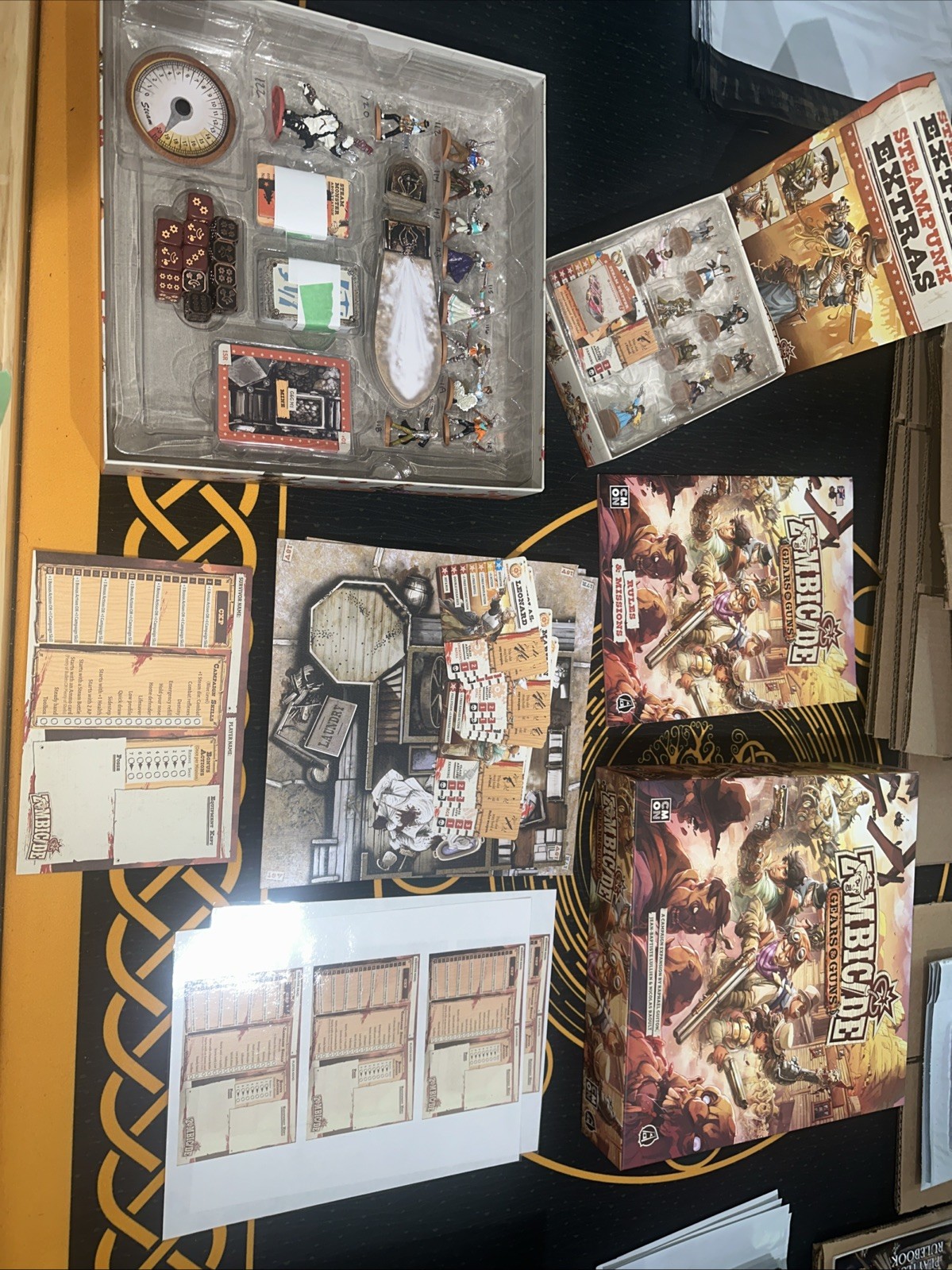 Zombicide Under Or Alive: Gears And Guns Expansion & Steampunk Extras – Painted