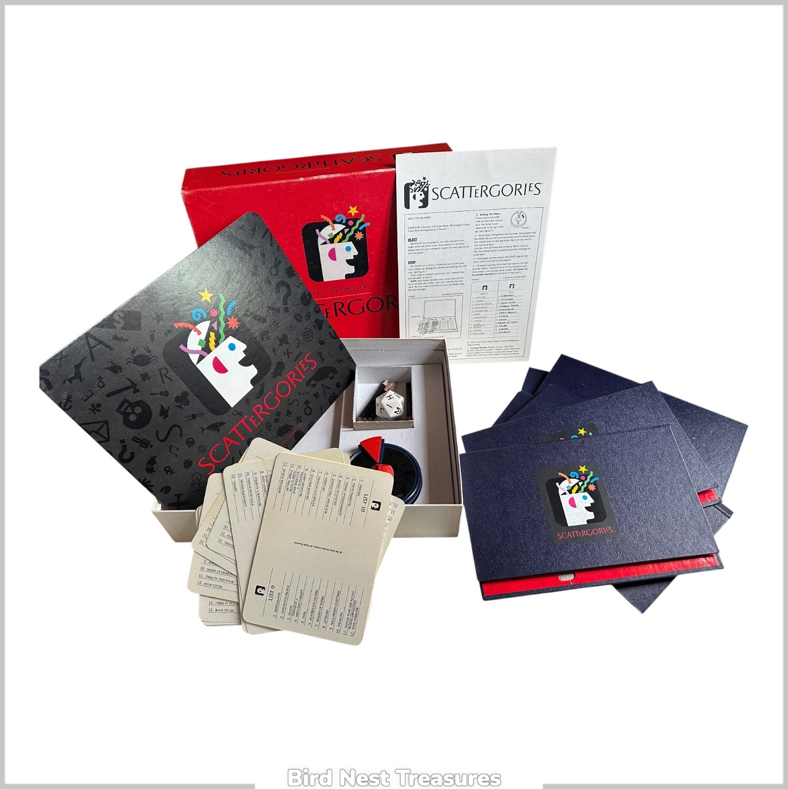 Milton Bradley 1988 THE GAME OF SCATTERGORIES—100% Complete w/ Original Box NM