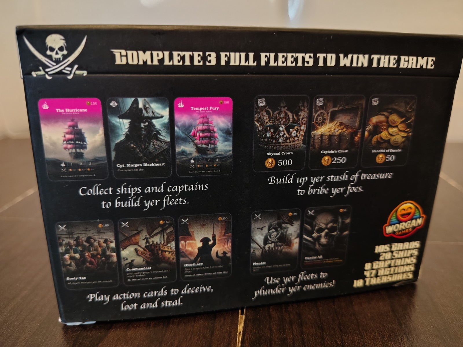 Bundle ~ 2 NEW / SEALED Worgan Games ~ Spooky Goose & Cursed Tides ~ Family Game