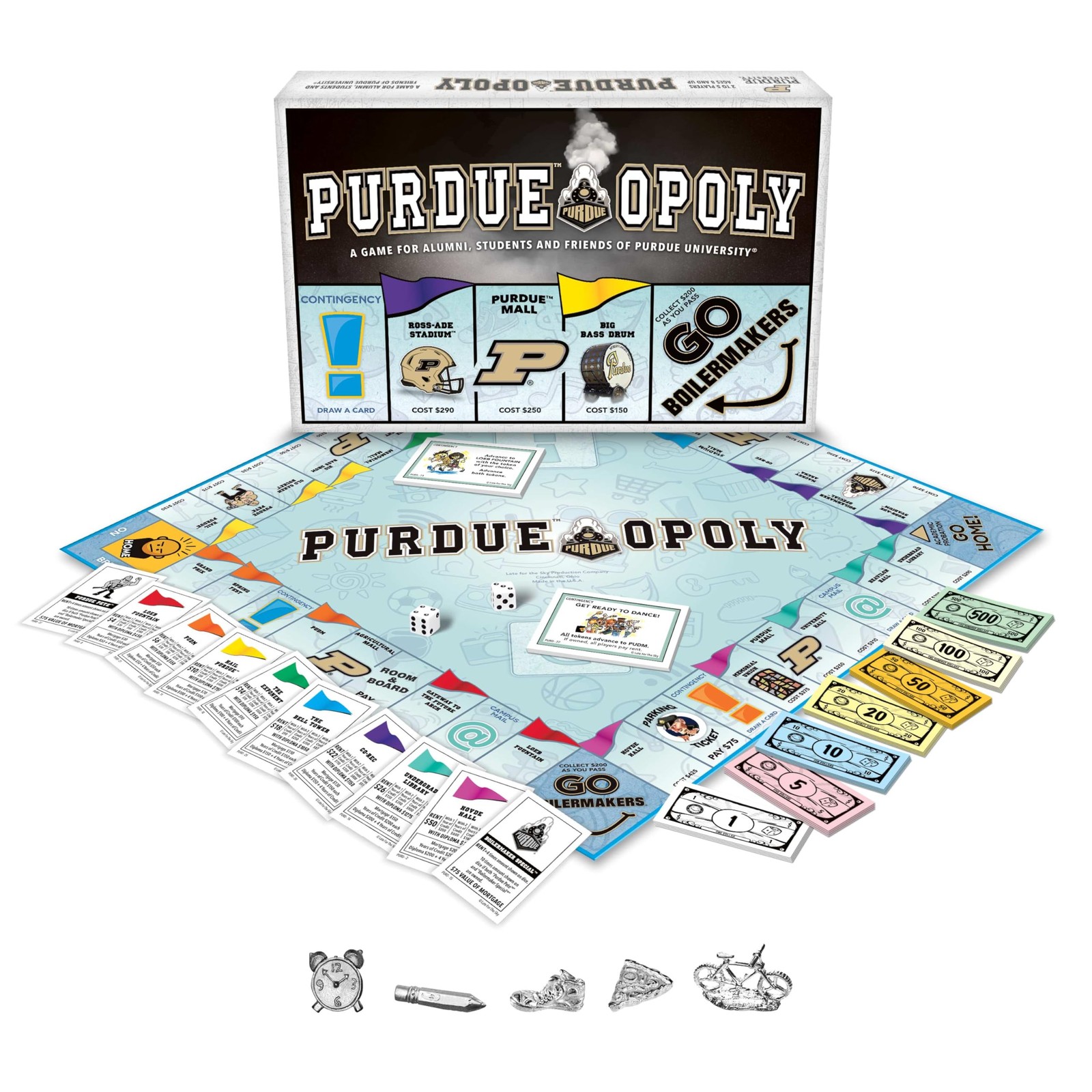 Late For The Sky Purdue University Purdueopoly Board Game Opoly-Style Campus