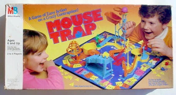1986 Milton Bradley Mousetrap 100% Complete Board Game Mouse Trap Zany Crazy