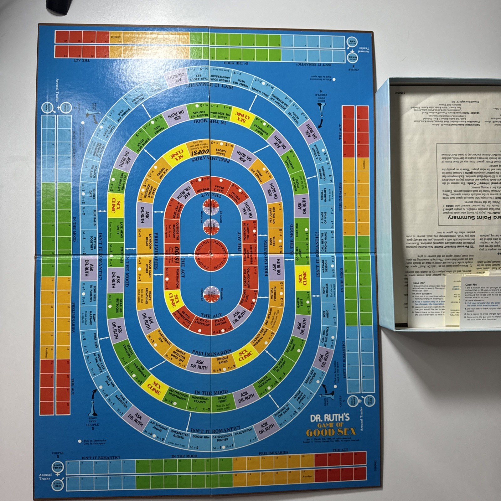 Vintage Dr Ruth’s Game of Good Sex By Victory Games – 1985 Edition – Complete!