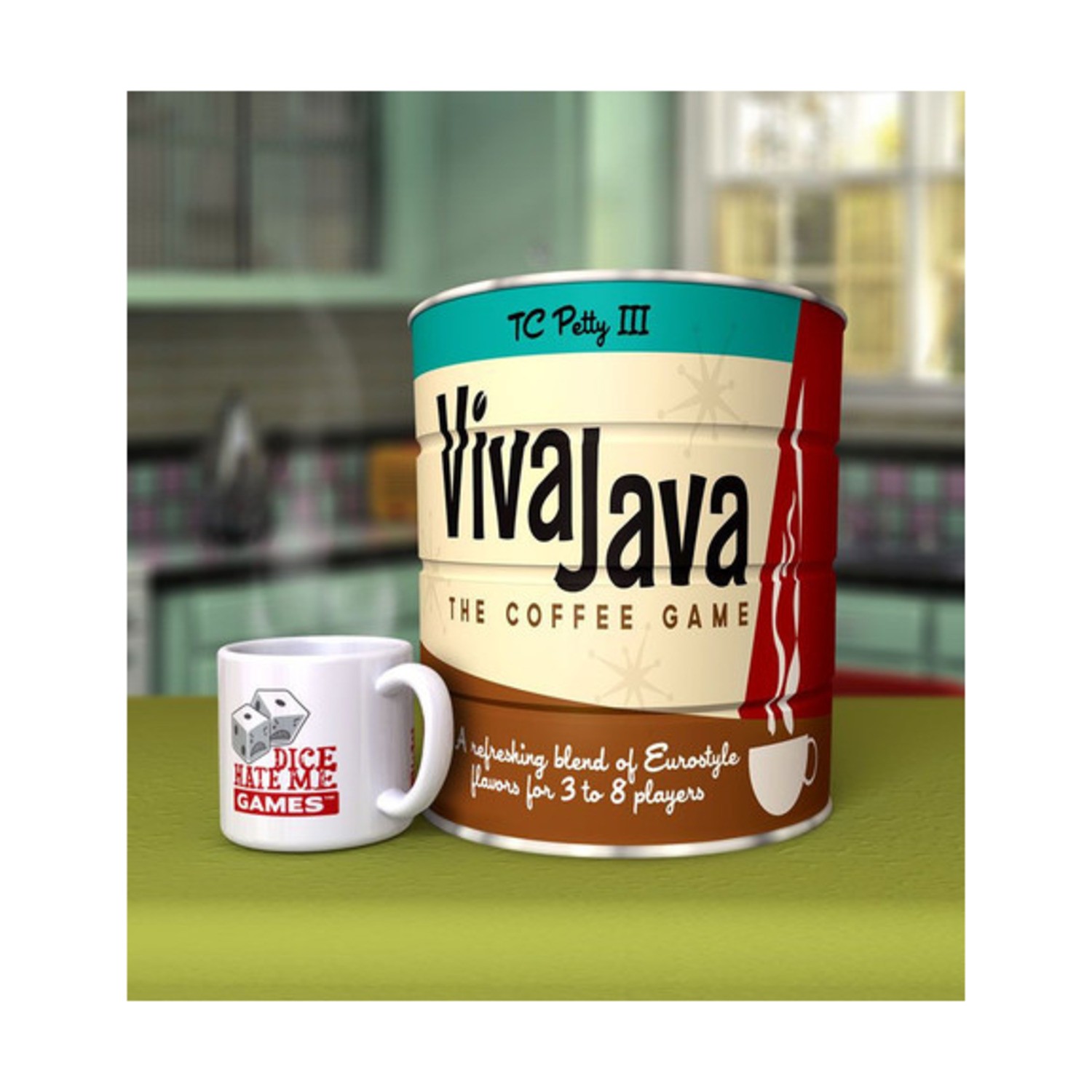 Dice Hate Me Boardgame VivaJava – The Coffee Game (2nd) Box VG+/NM