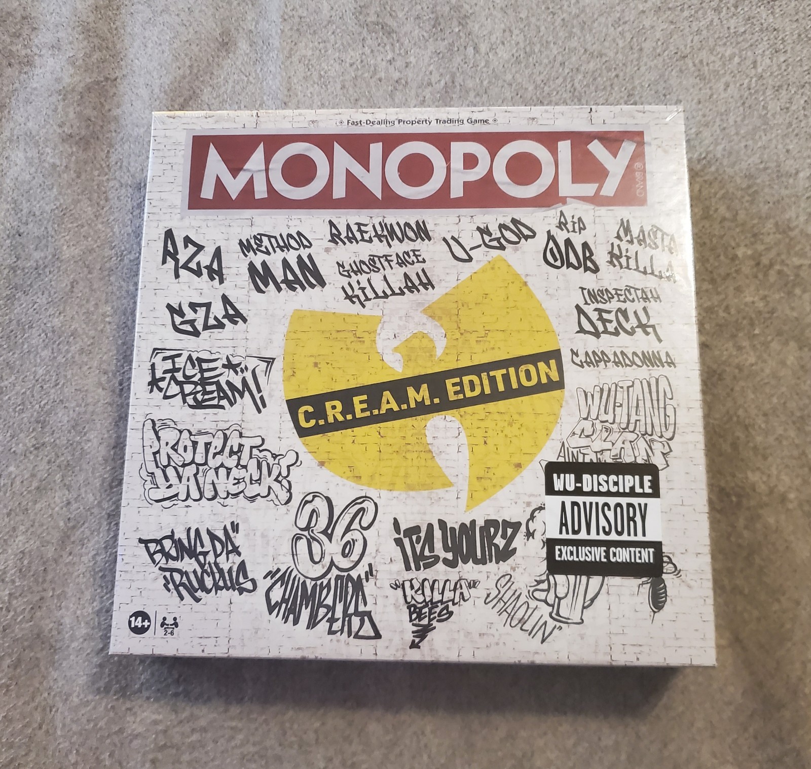 Sealed LIMITED EDITION Wu Tang Clan Official Monopoly Board Game SHIPS TODAY!!