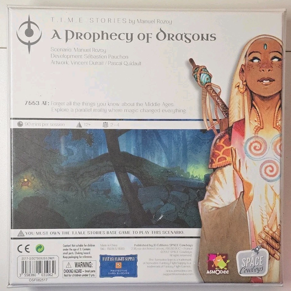 Brand New Sealed TIME Stories A Prophecy of Dragons Board Game Expansion Fantasy