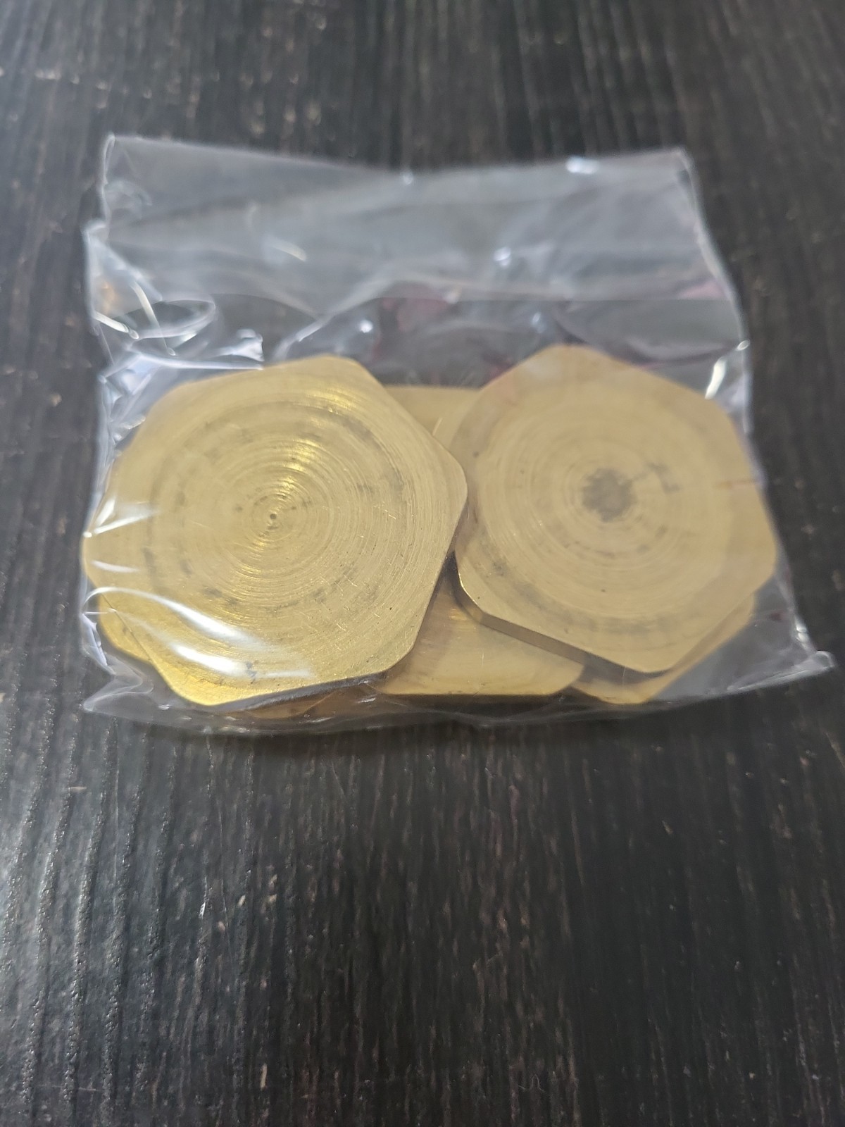 Lot Of 6 Brass Pog Slammers