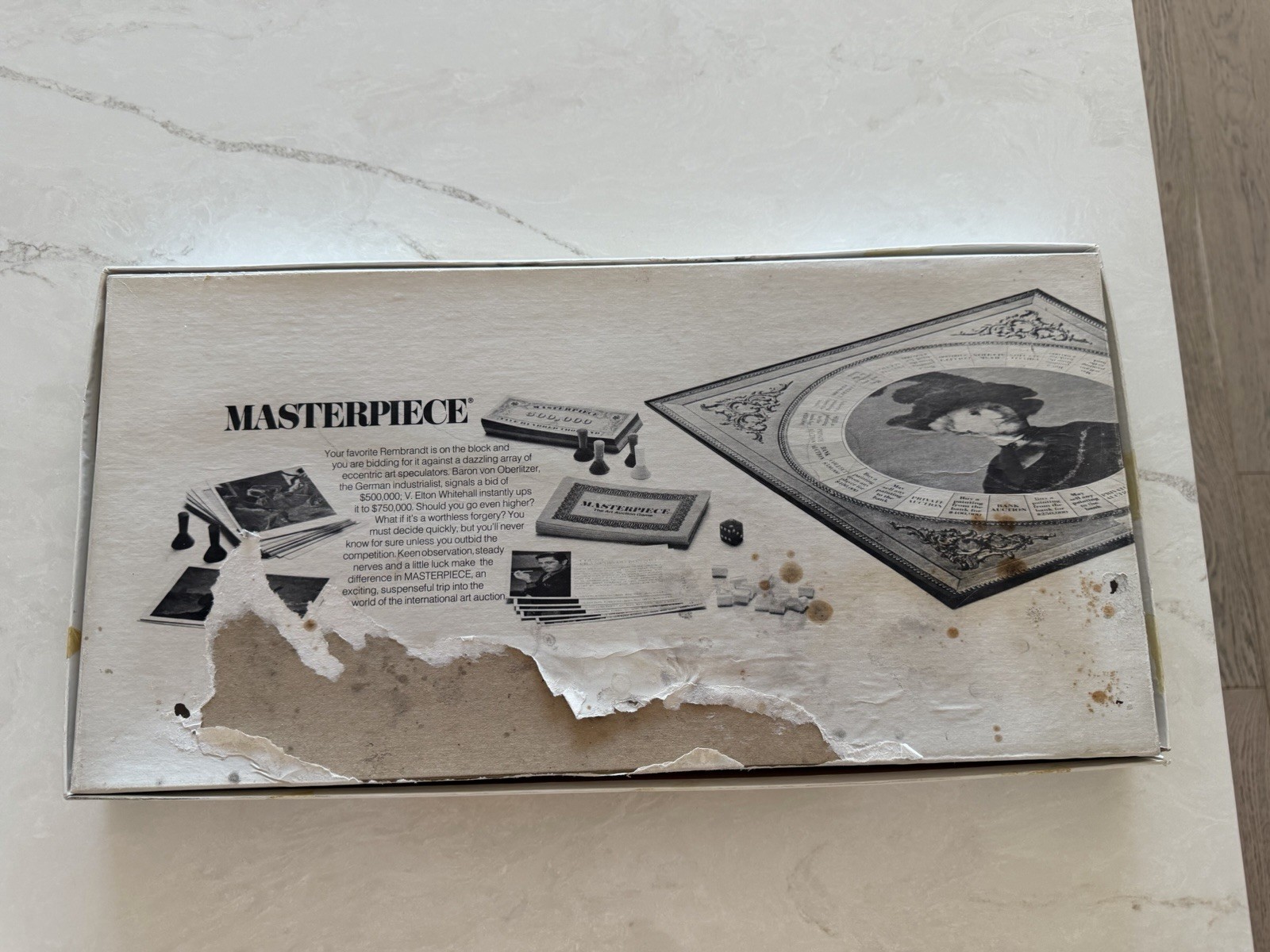 Vintage Masterpiece The Art Auction Board Game 1970 Parker Brothers Complete