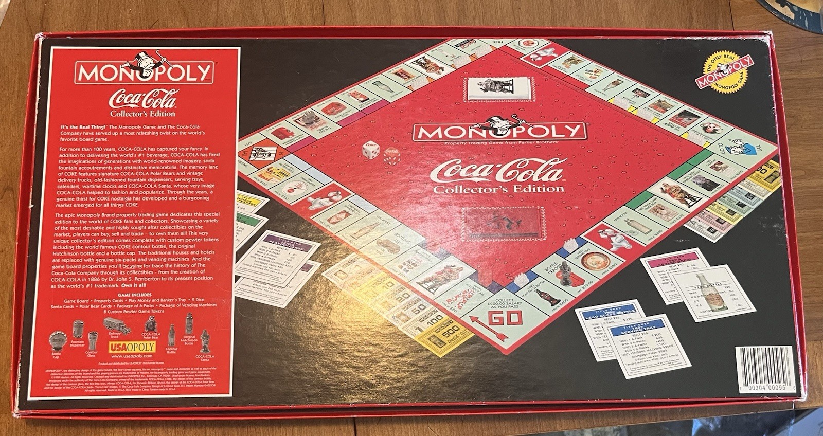Monopoly – Coca-Cola Collector’s Edition – Board Game – 1999