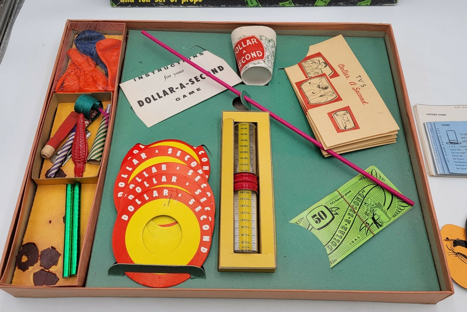 TV’s Dollar A Second Vintage Board Game A Lowell Toy