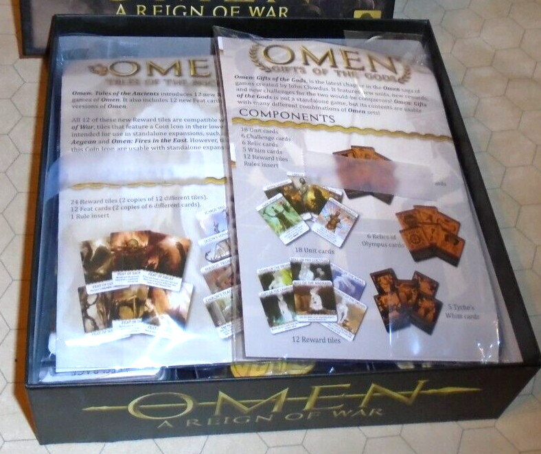 Omen A Reign of War Box Set w/ Expansions CIB OOP – Kolossal Games