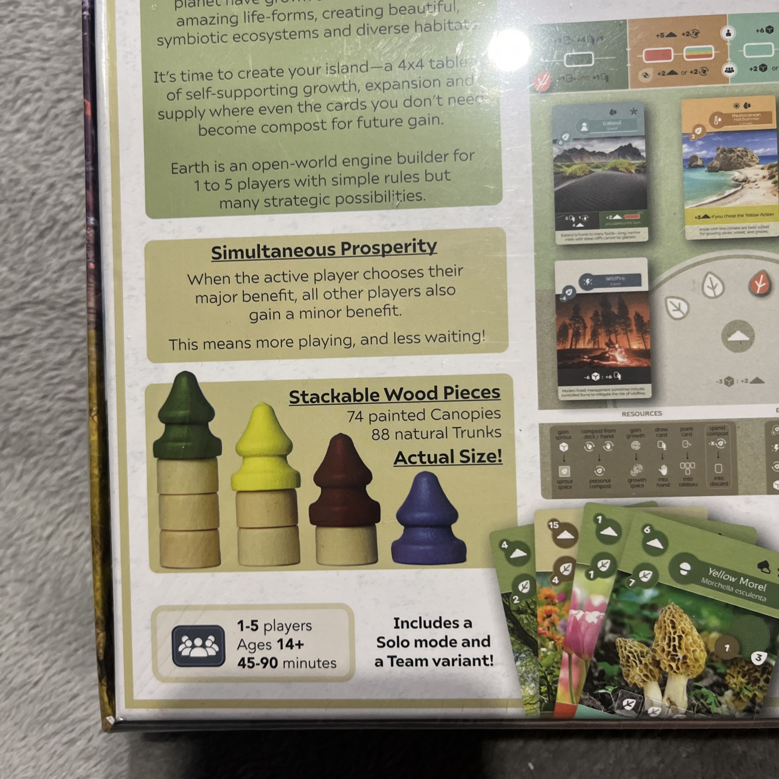 Earth Board Game – Inside Up Games 2023 – Solo Mode And Team Play