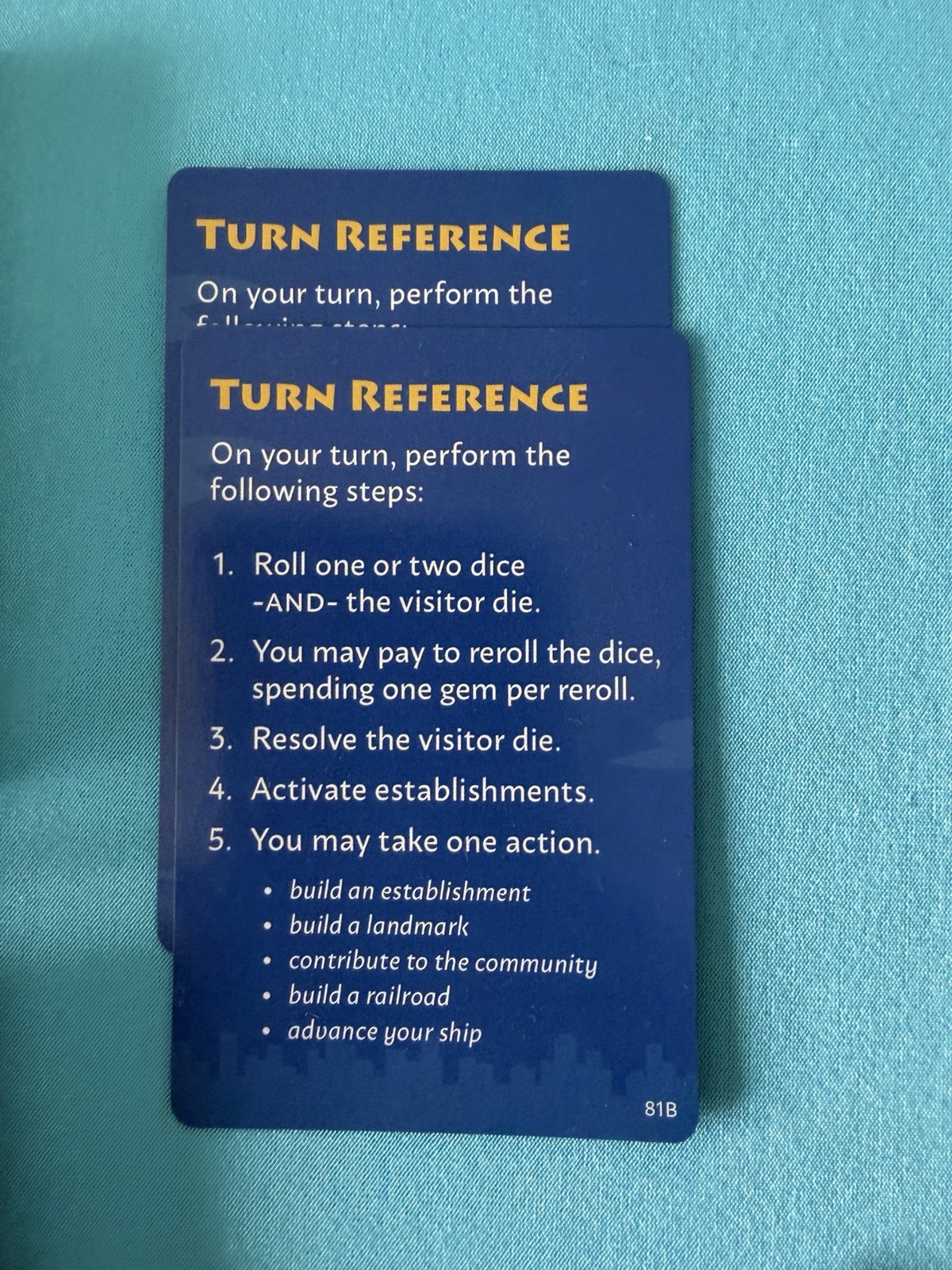 Machi Koro Legacy Board Game, Missing 2 Reference Cards Has 211 Cards Box Damage