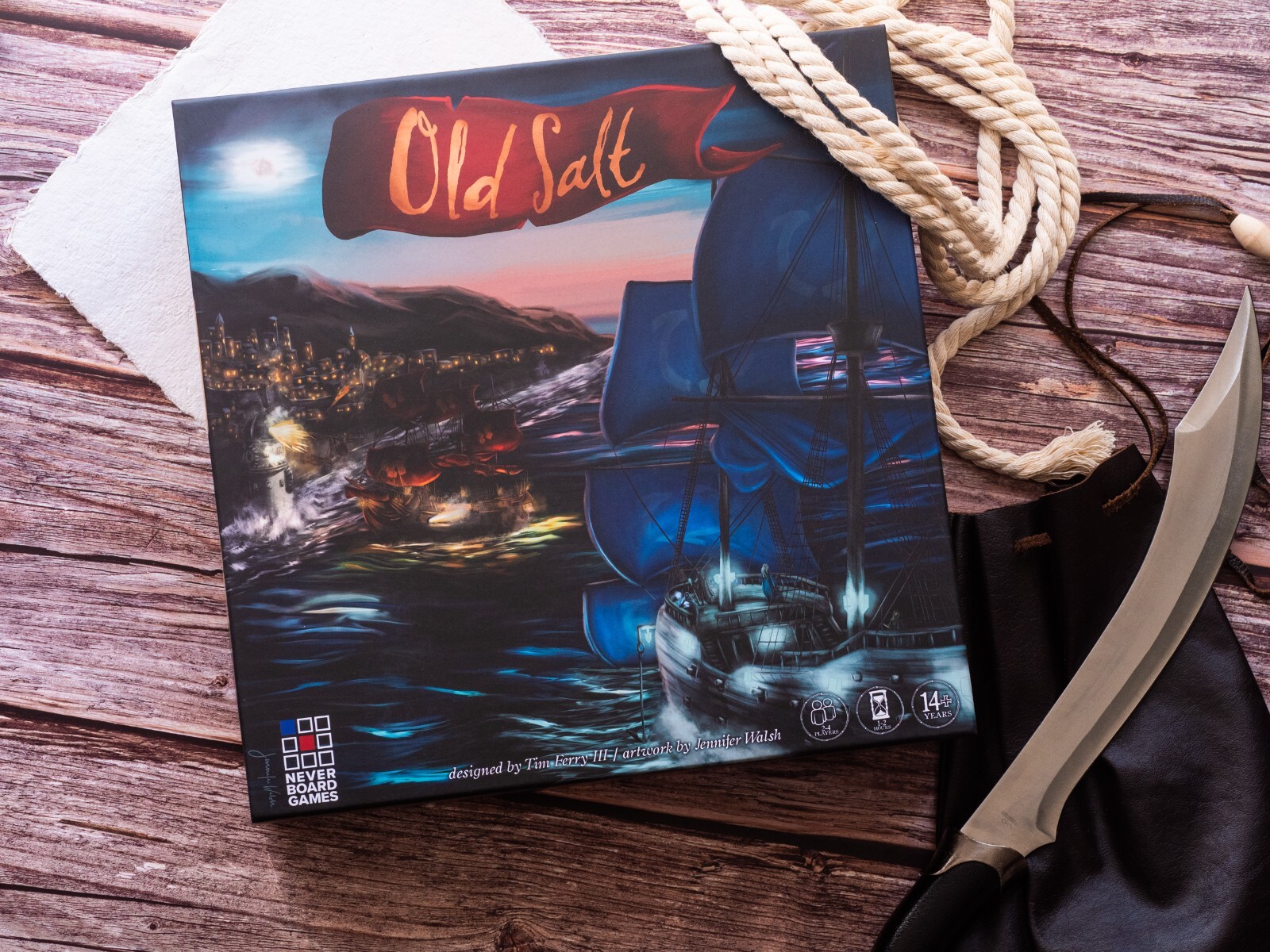 Old Salt Naval Strategy Board Game by Never Board Games 