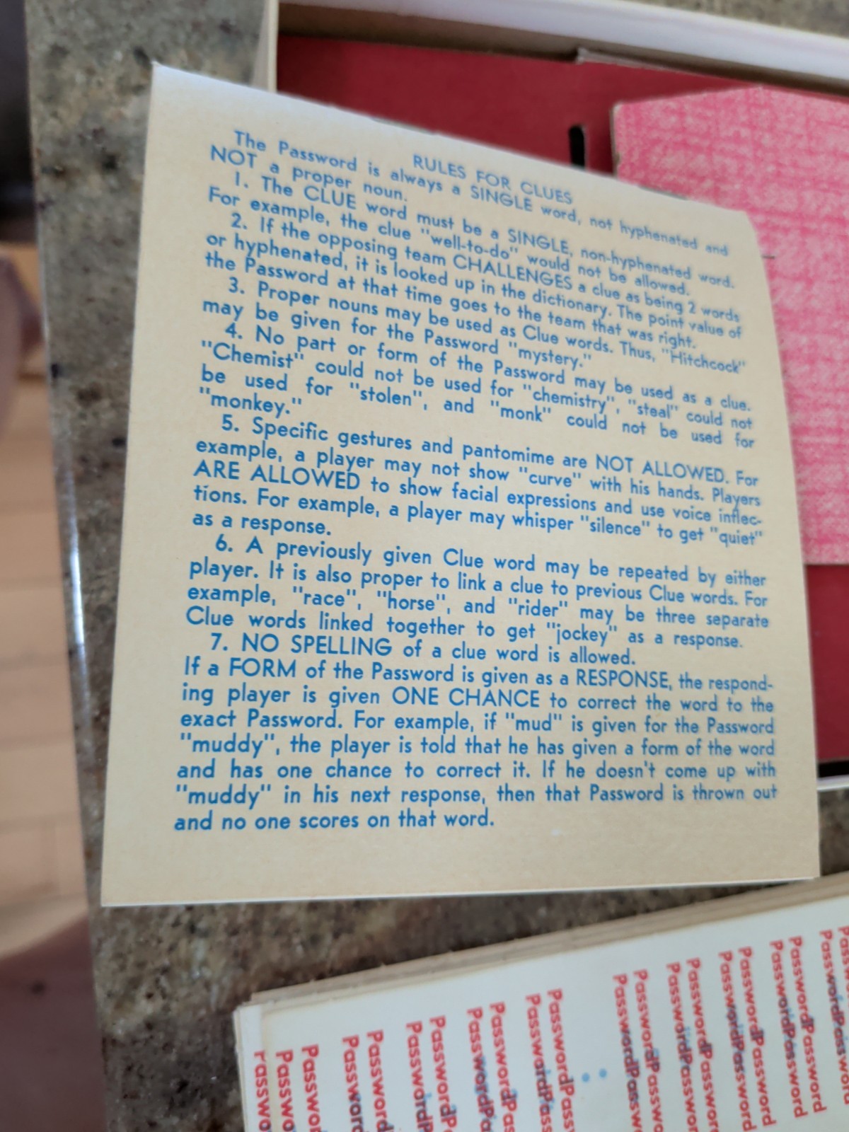 1962 PASSWORD Volume Two BOARD GAME Milton Bradley 4260 Complete