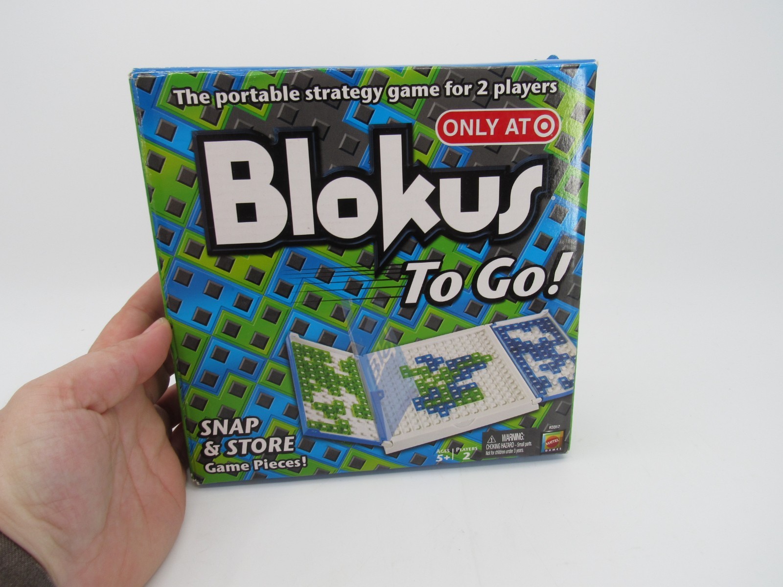 Blokus To Go for 2 Players COMPLETE Mattel 2009 Storage Trays Travel Strategy