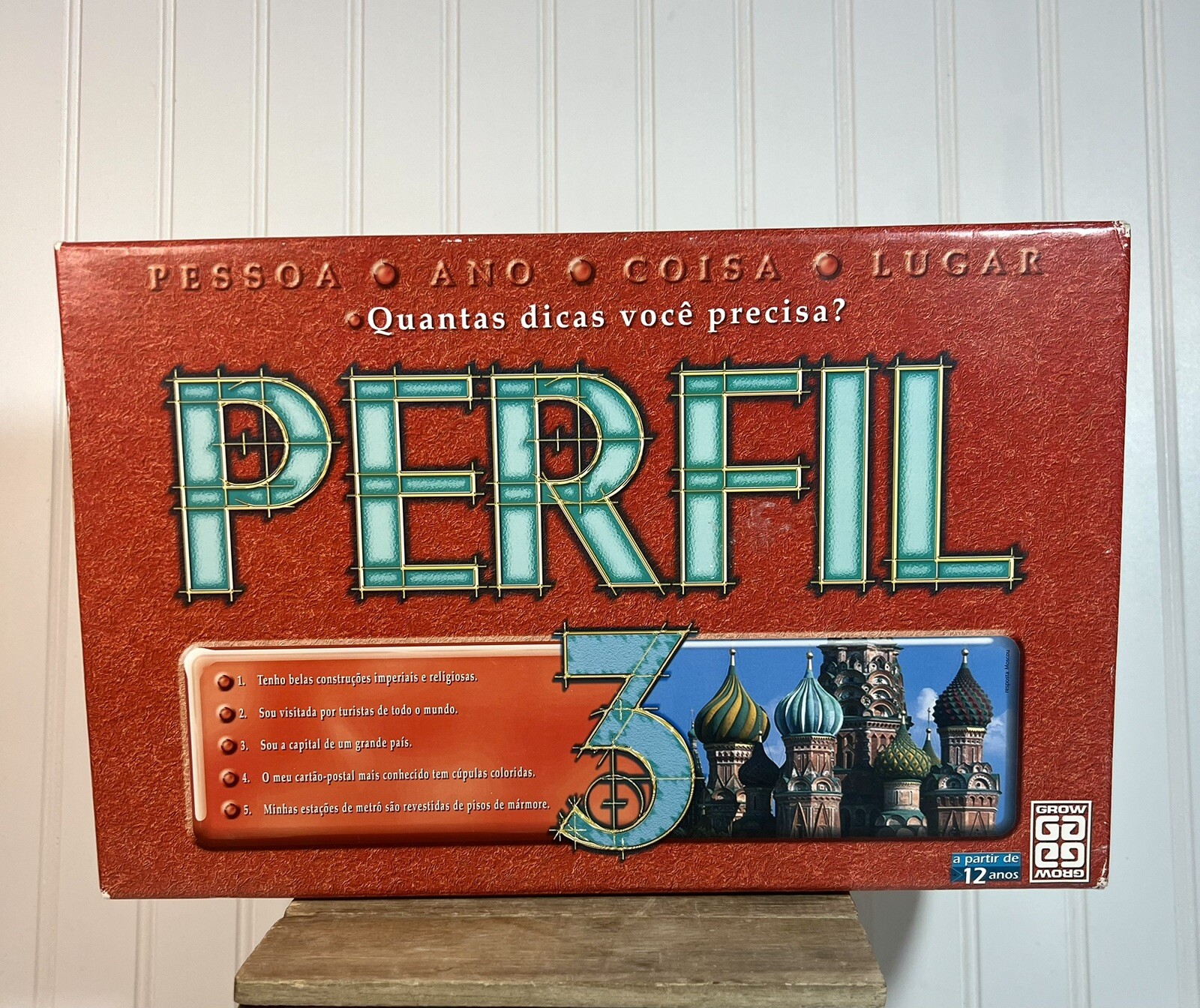 Jogo Perfil 3 Board Game By Grow Brazil Portuguese New Old Stock 12 Years And Up