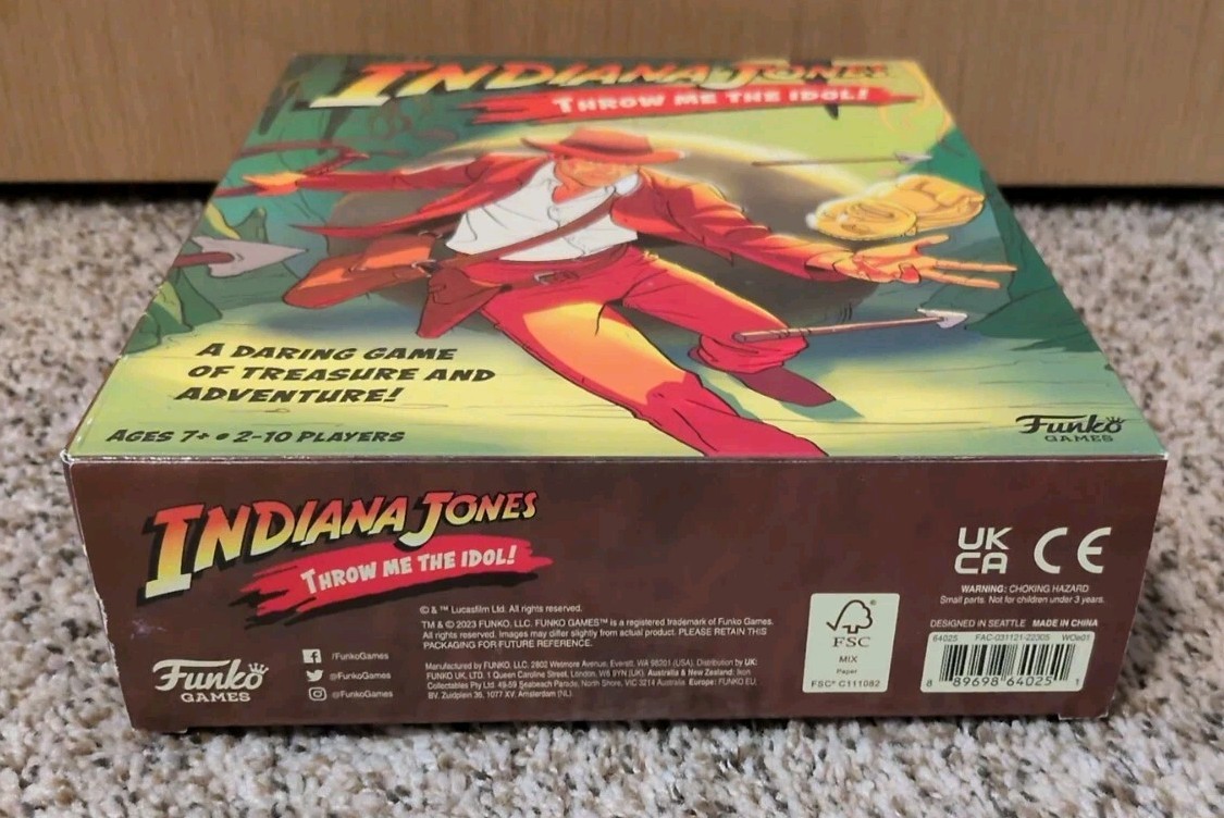 2023 – Indiana Jones: Throw Me The Idol! Board Game by Funko Games NIB-sealed!