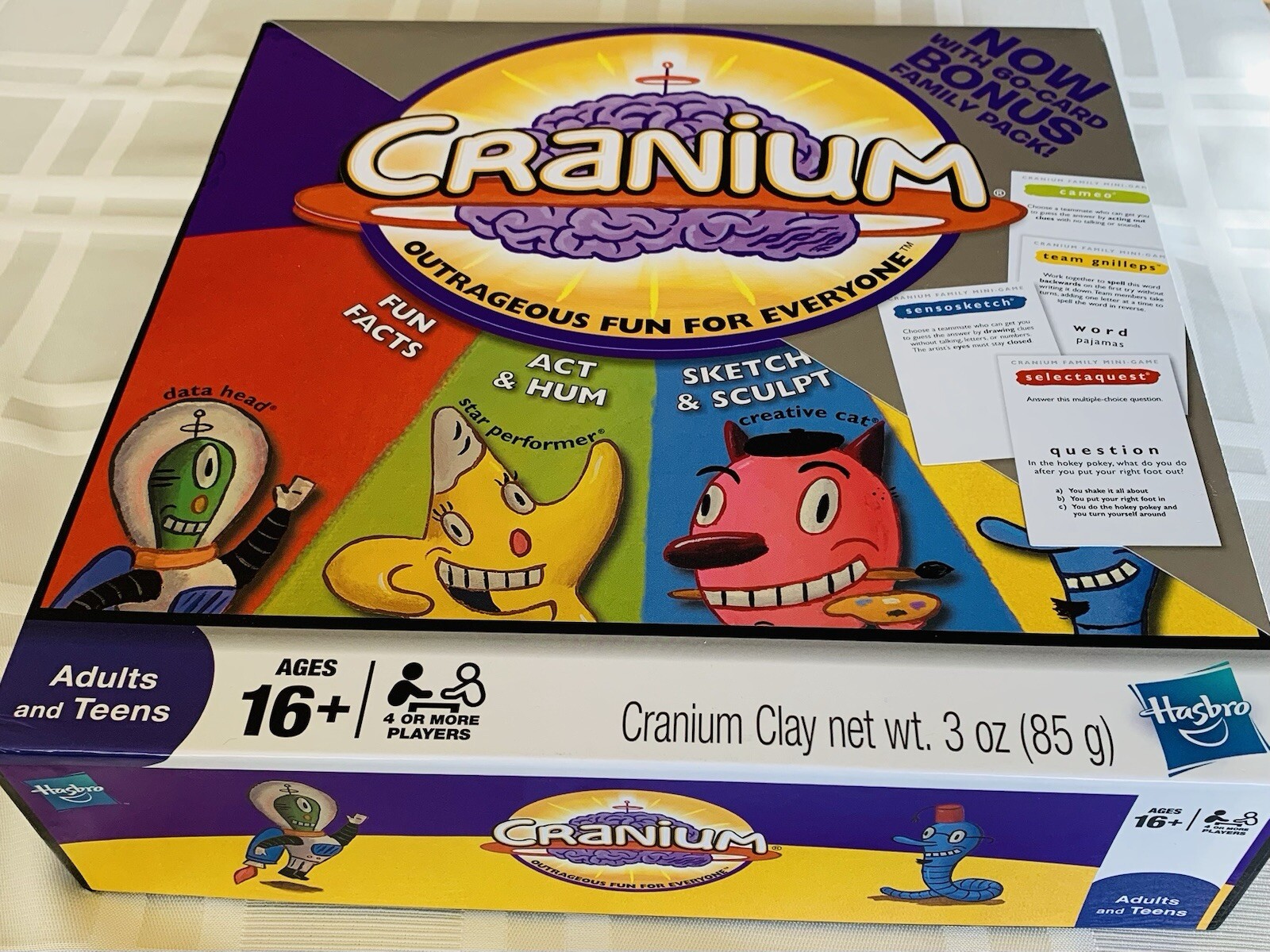 Cranium Game Adults And Teens 16+ Hasbro Cards Still In Sealed Packaging