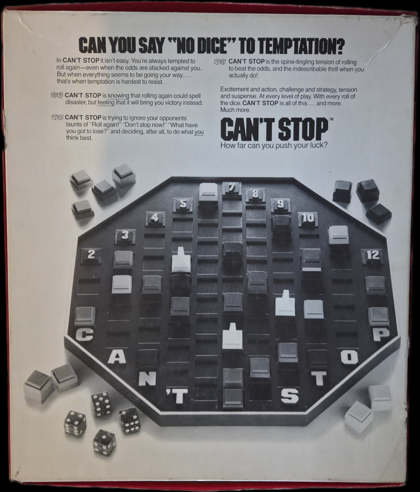 Rare CAN’T STOP Board Game 1980 Parker Brothers 100%+ COMPLETE