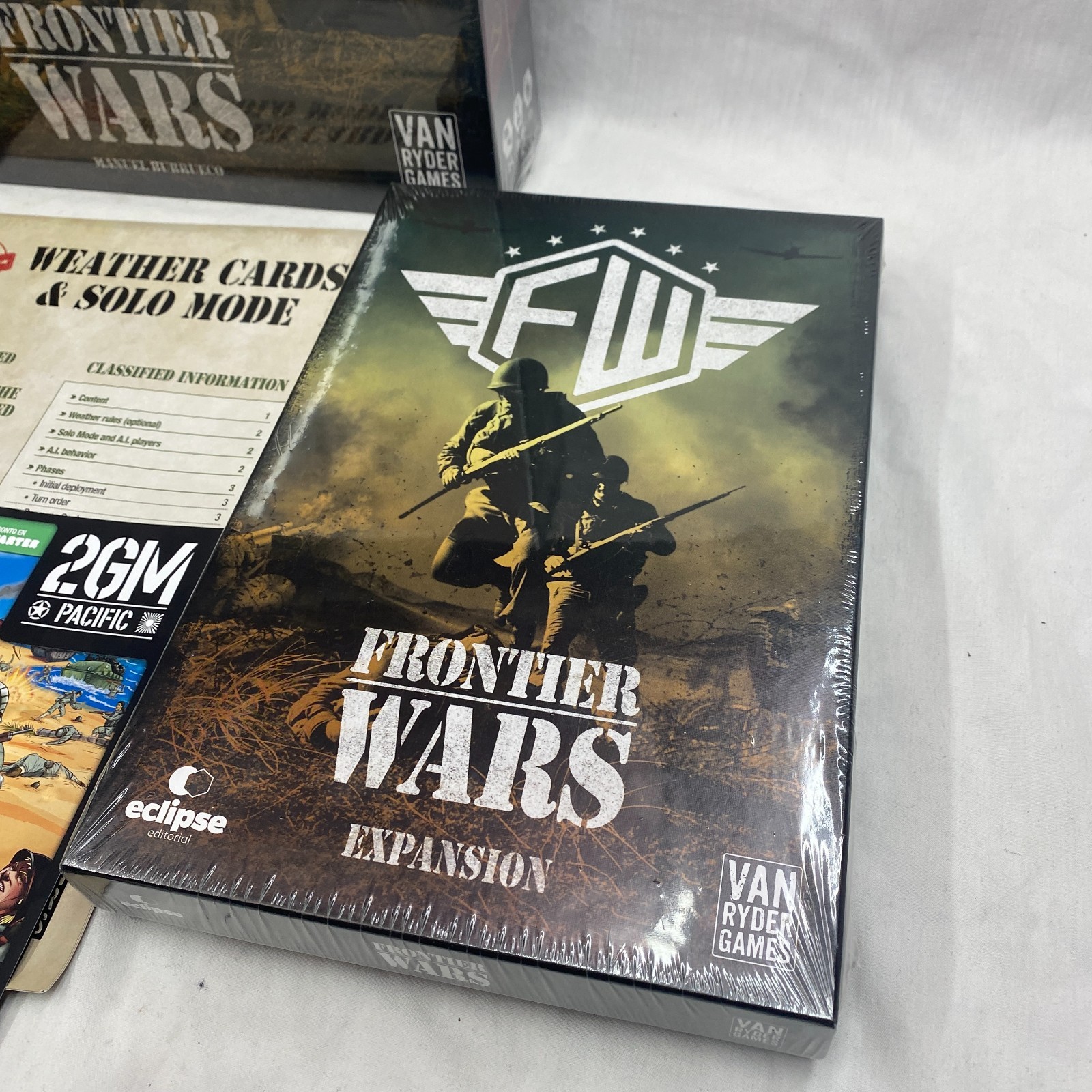 Frontier Wars Board Game +Expansion +Kickstarter Add Ons Van Rider New SW