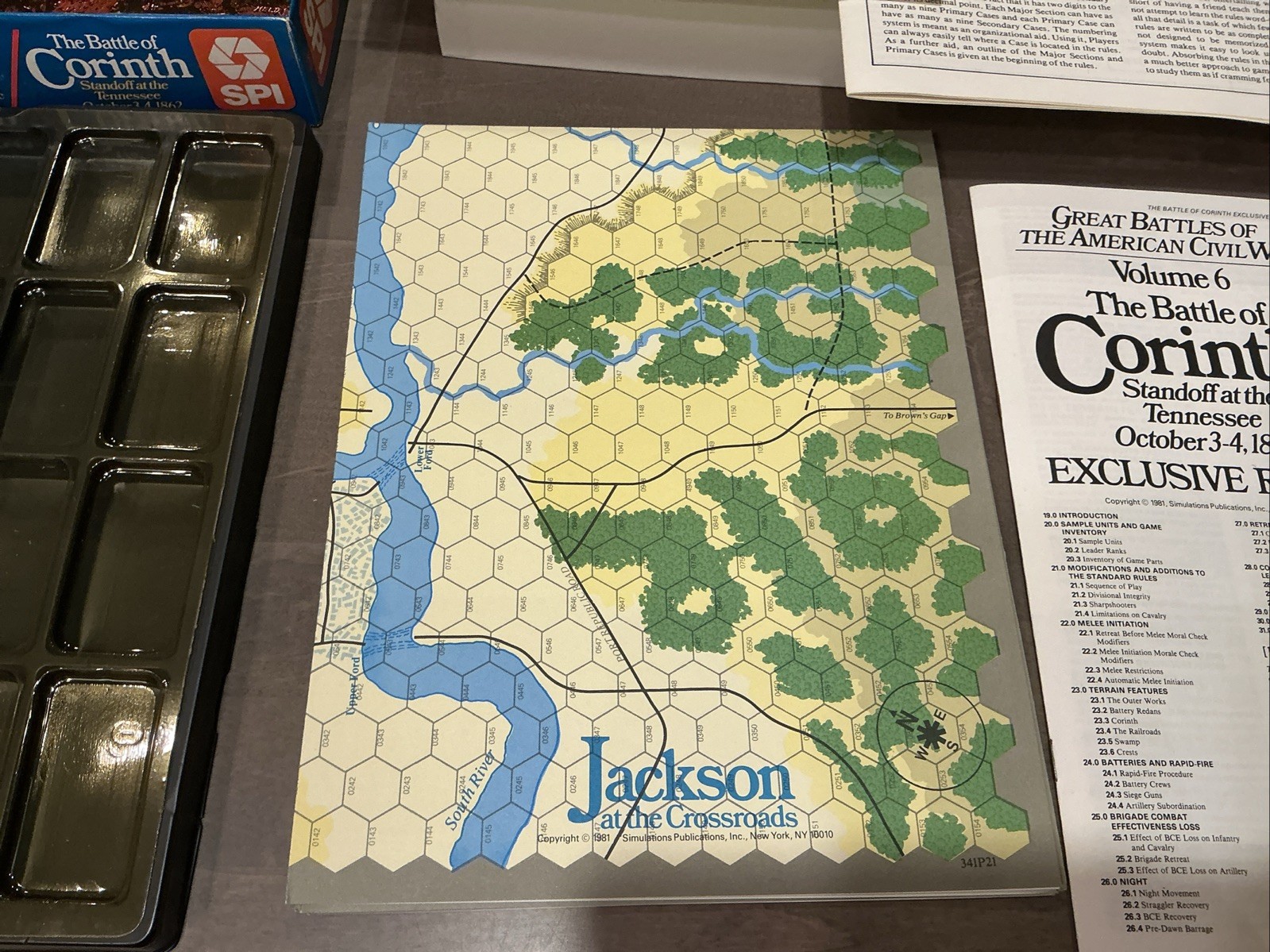 SPI Wargame Jackson at the Crossroads & The Battle of Corinth Box 1981