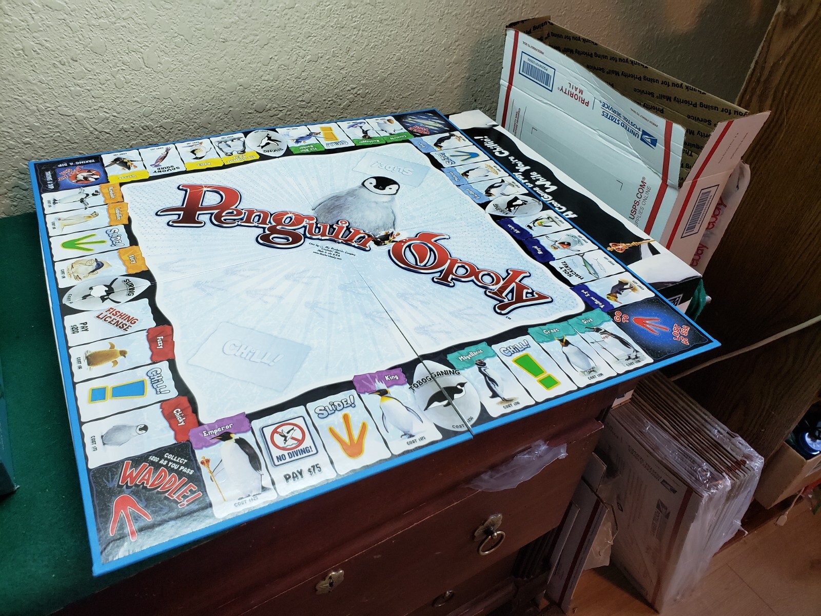 Penguin-Opoly, Late for the Sky Monopoly, Pre-owned, Complete