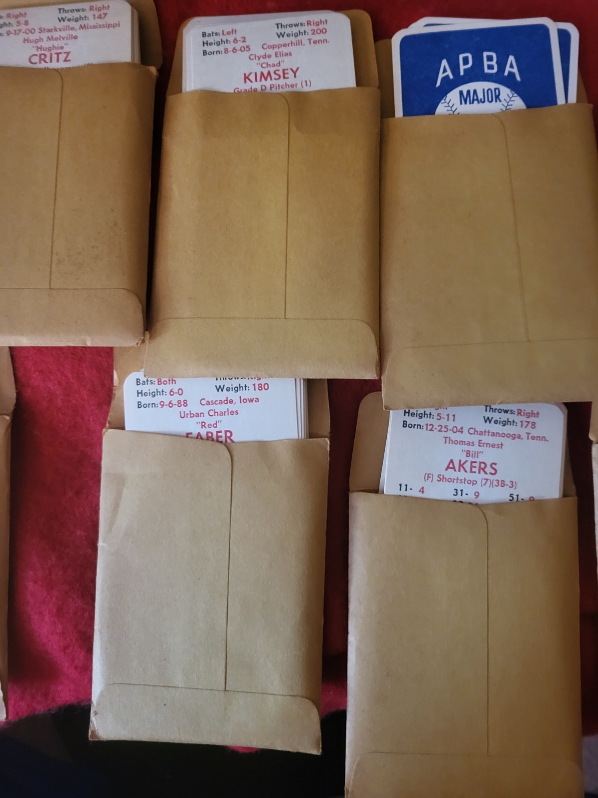 APBA VINTAGE MLB 1930 SEASON