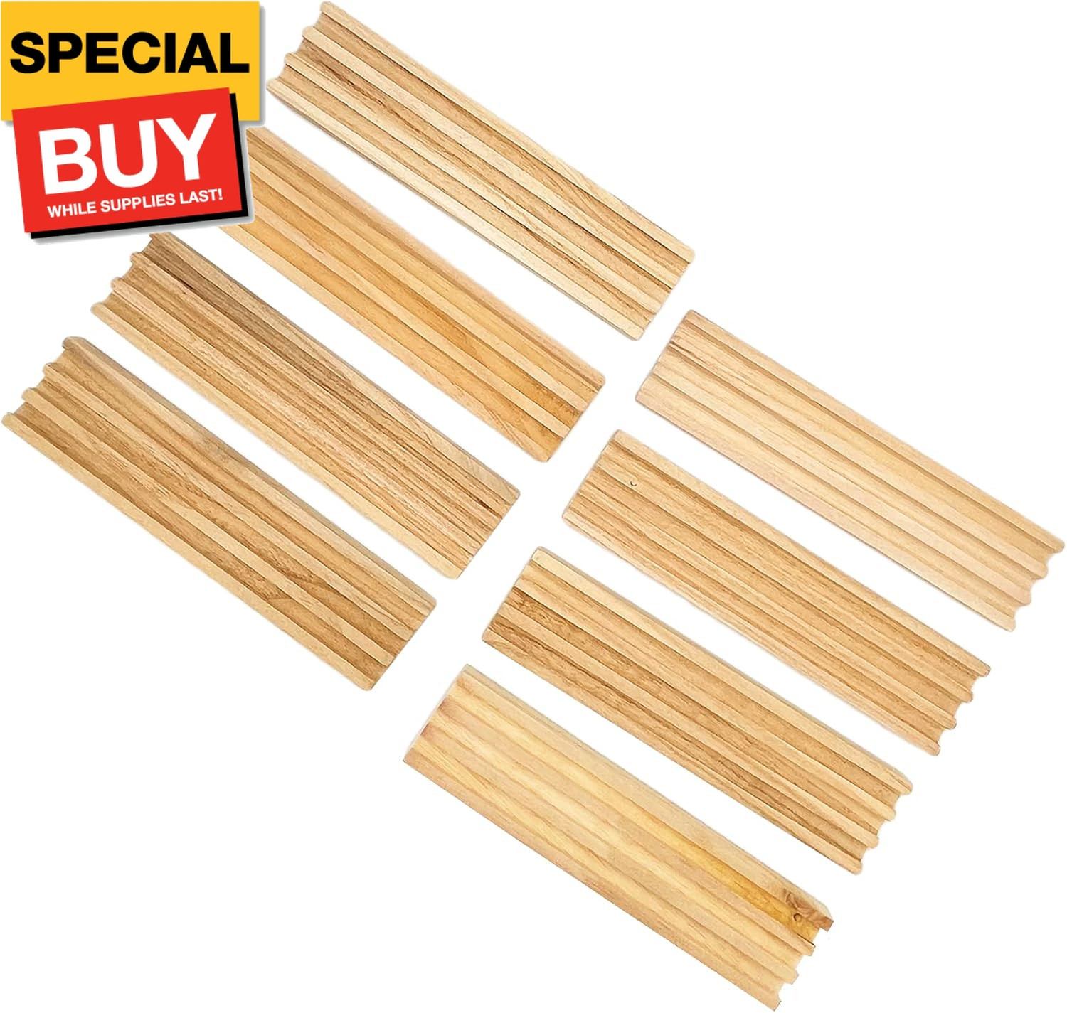 Wooden Domino Racks/Trays Set of 8 Natural Domino Trays Holders Organizer for Me