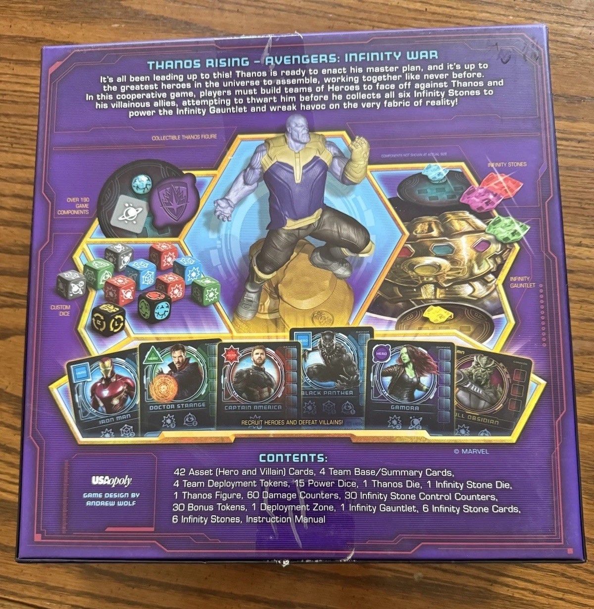 Thanos Rising Board Game – 100% Complete – Marvel Avengers: Infinity War.