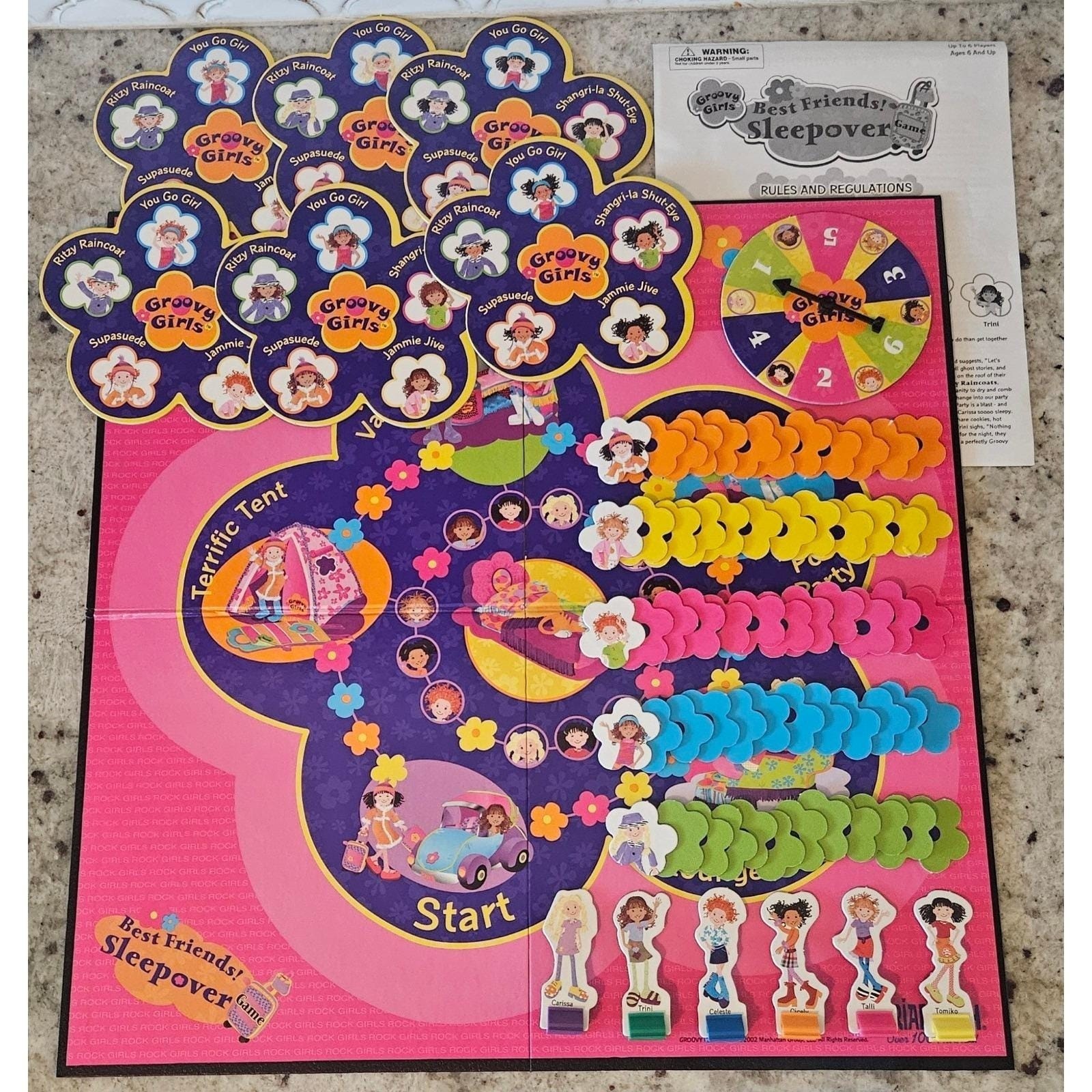 Groovy Girls Best Friends Sleepover Board Game 2002 Vintage 100% Complete