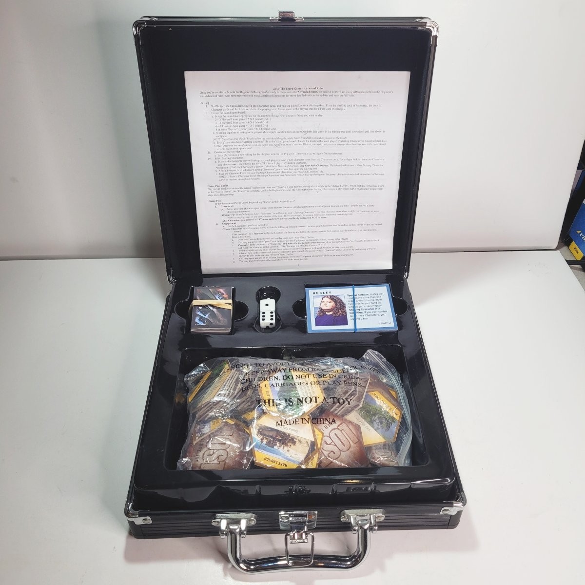 LOST The Board Game TV Series Collectors Edition Aluminum Briefcase Complete