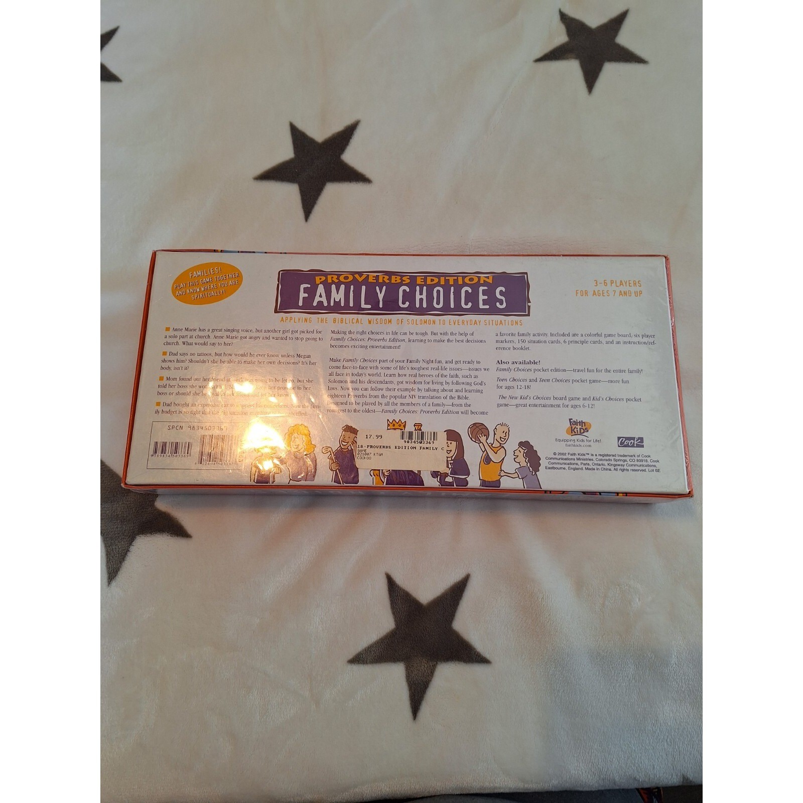 FAMILY CHOICES Proverb Edition BOARD GAME Discontinued 2002 Learning Xian Morals