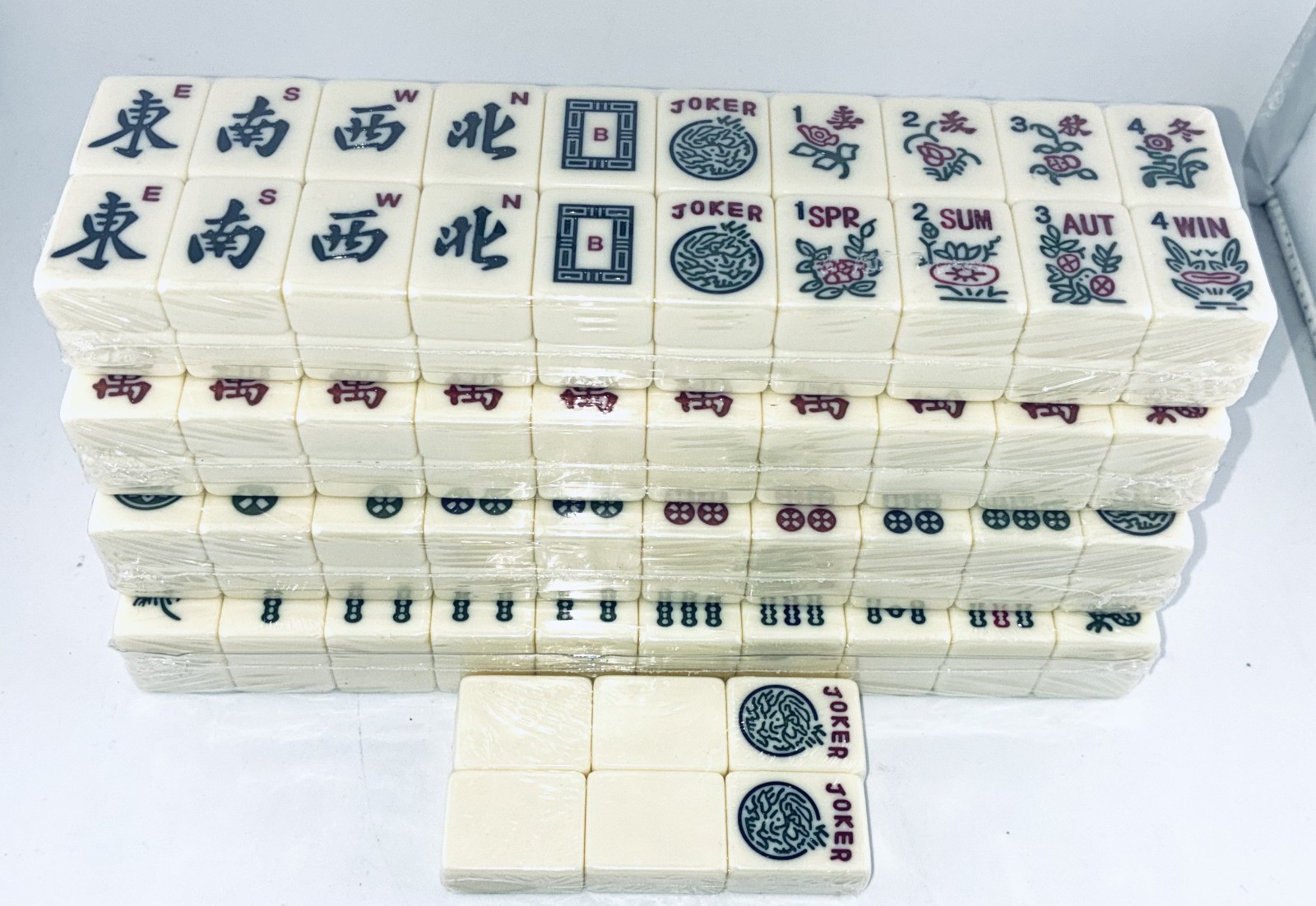 Set of 166 American Mahjong Tiles, “The Classic” (Tiles Only Set) Yellow Mountai