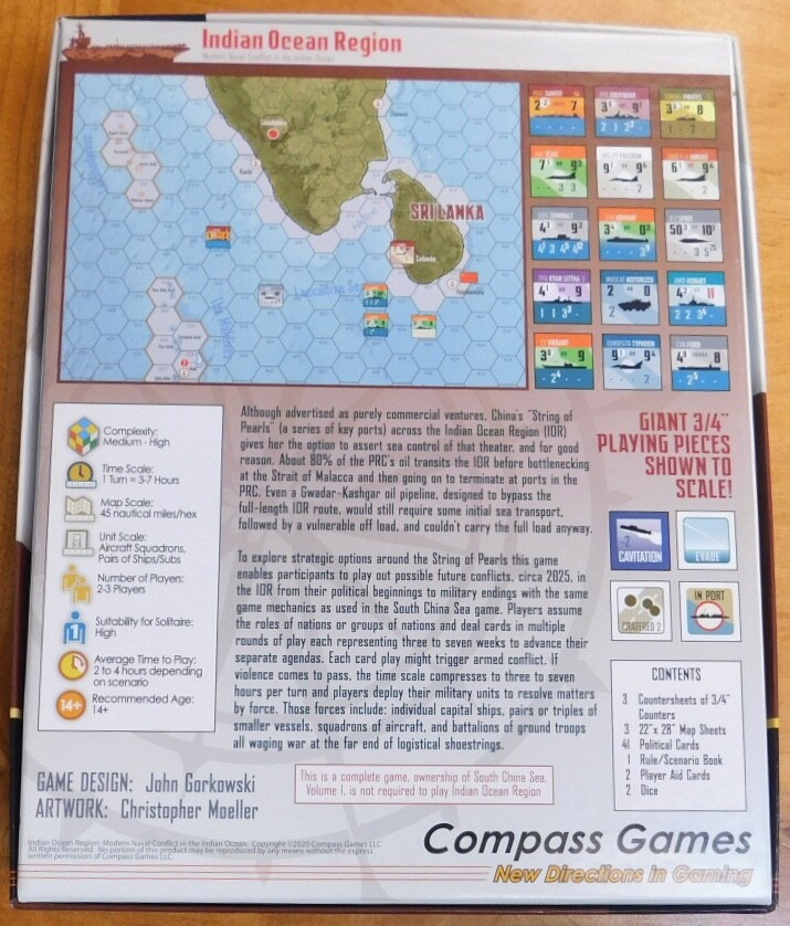 South China Sea: Volume II Indian Ocean Region (Compass Games)