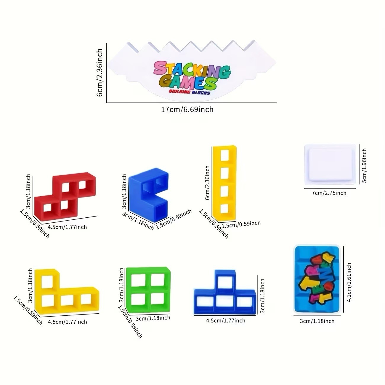 Tetra Tower Balance Game – 48PCS 3D Stacking Puzzle Blocks Educational STEM Toy