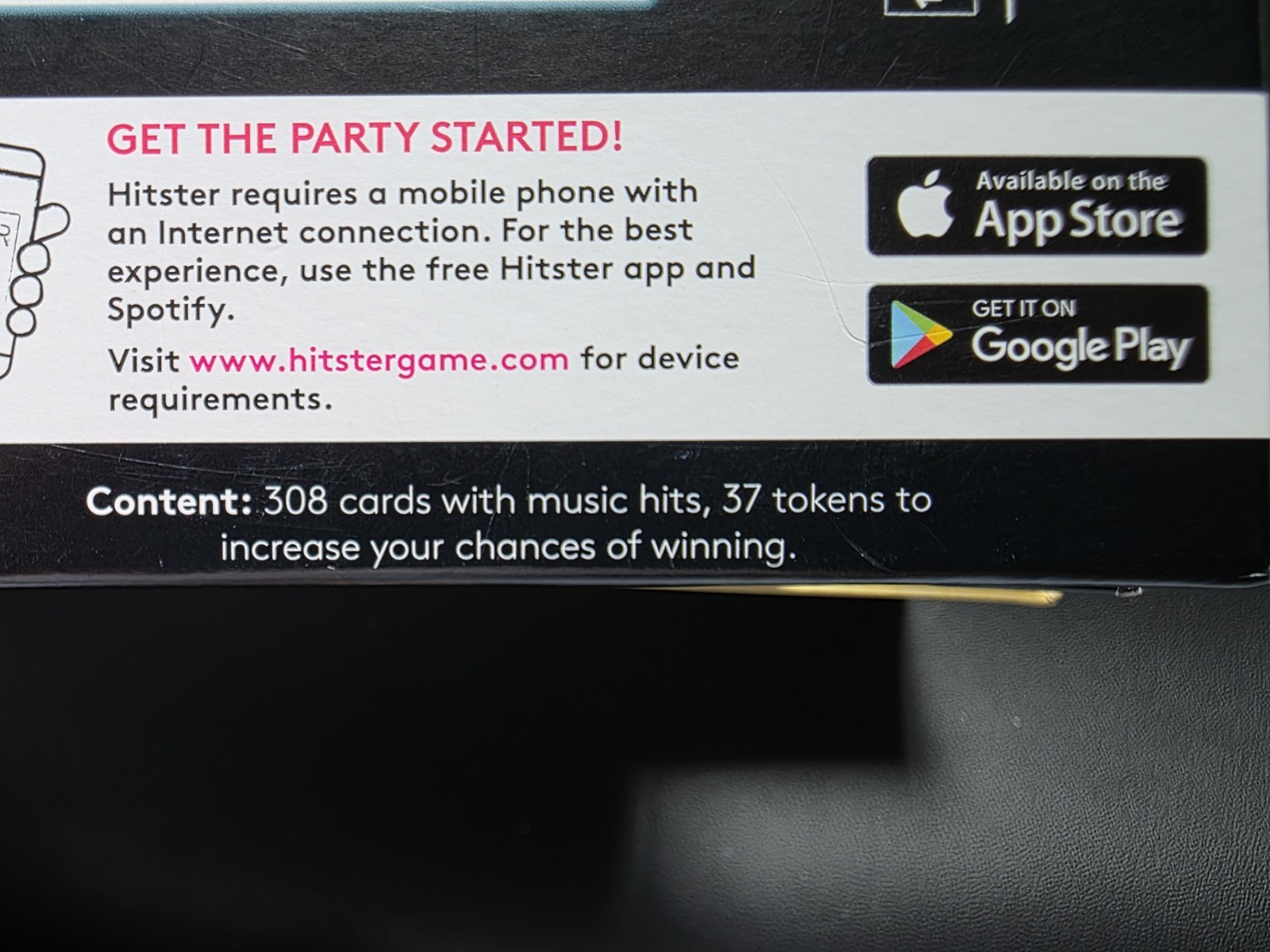 Jumbo Hitster Music Party Game Complete Game w/ QR Code, 2+ Players, 16+