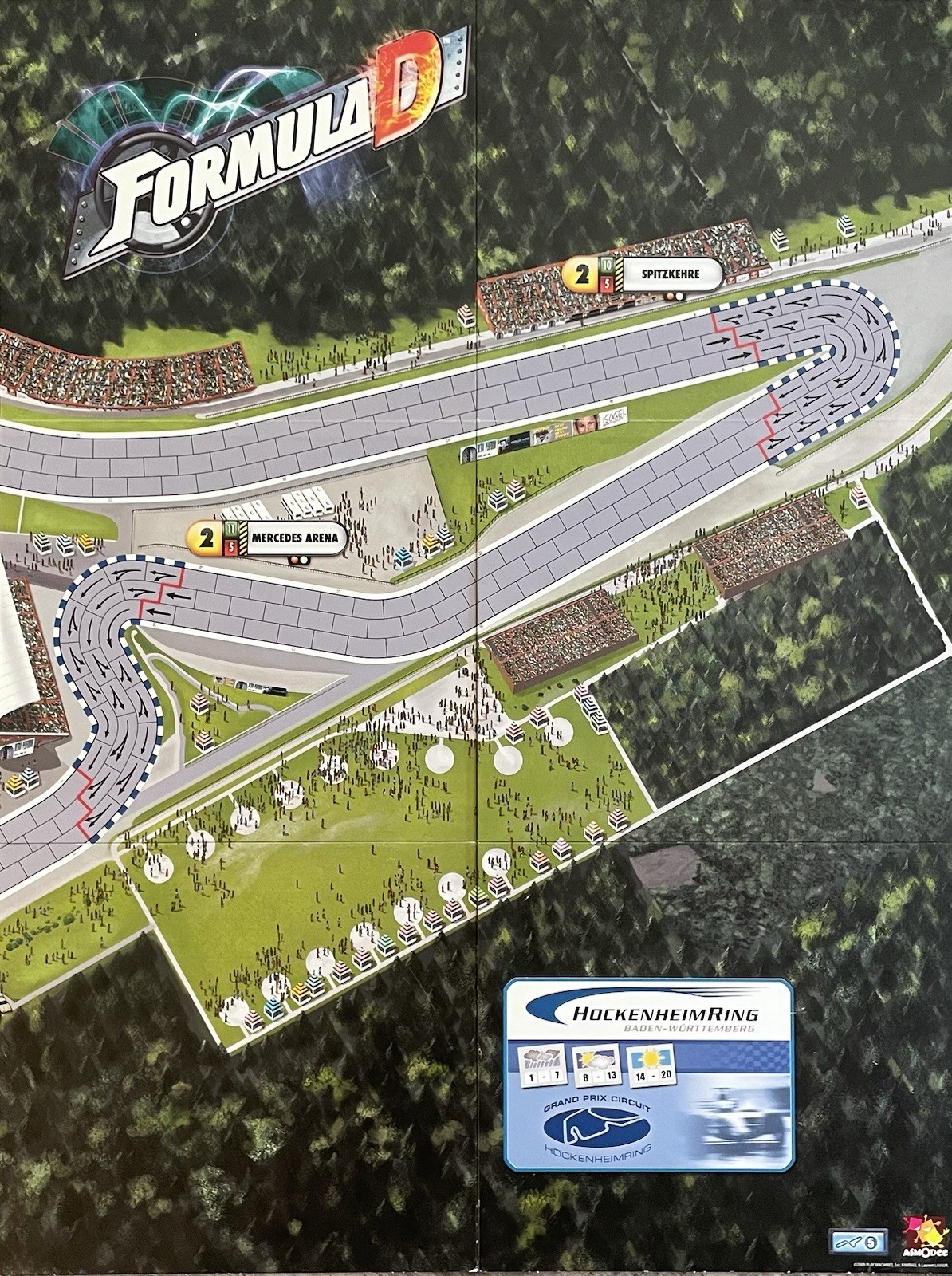Formula D: Circuits 2 – Hockenheimring Racetrack – *ONE BOARD, HALF TRACK*