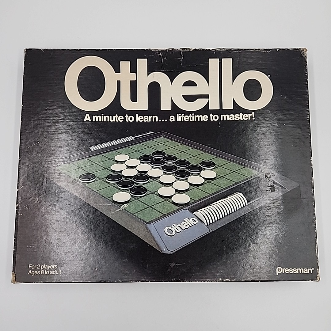 Othello Board Game Pressman COMPLETE Instructions Vintage 1990 Classic Strategy