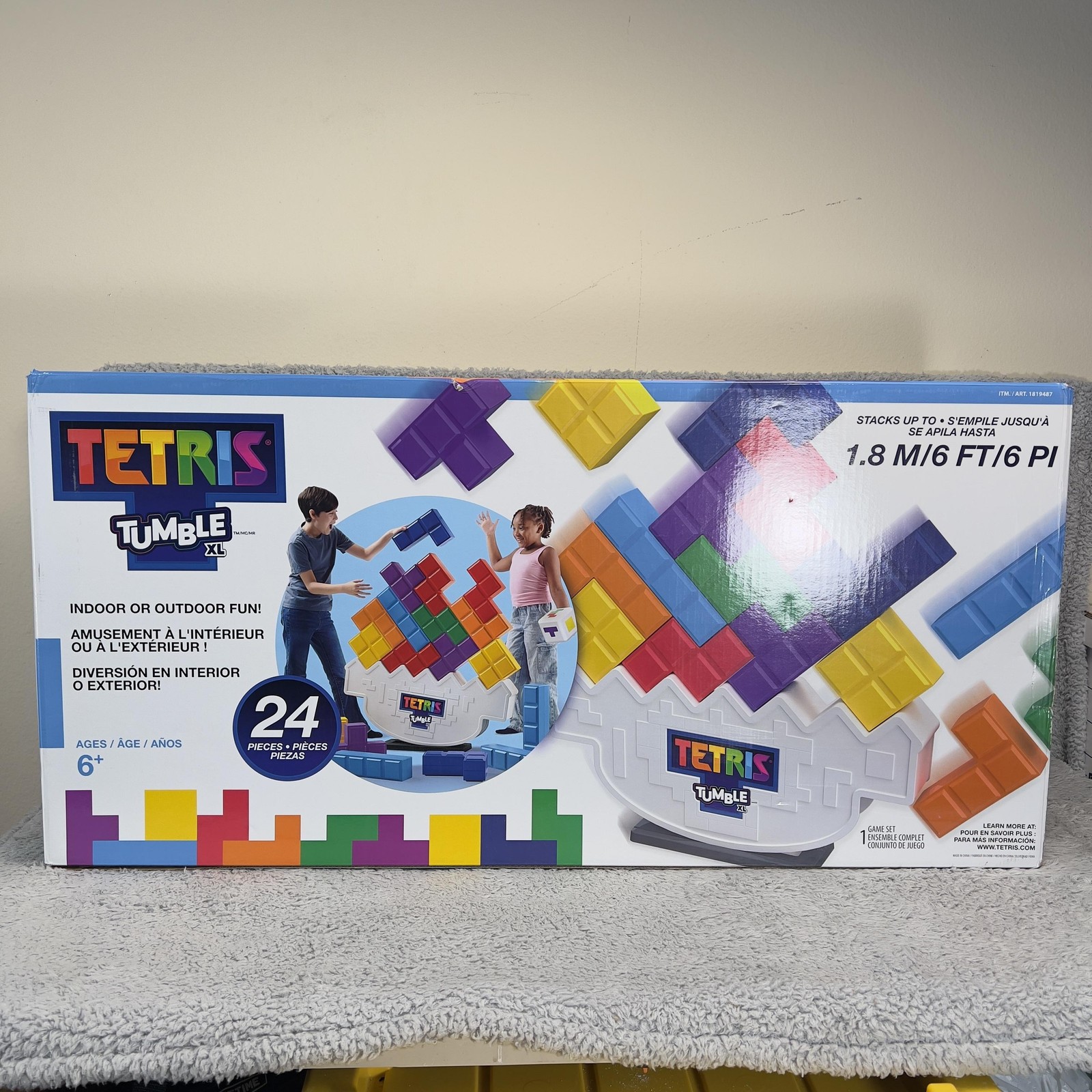 Tetris Tumble XL Giant Stacking Game EastPoint Sports Outdoor Lawn Yard Game 6FT