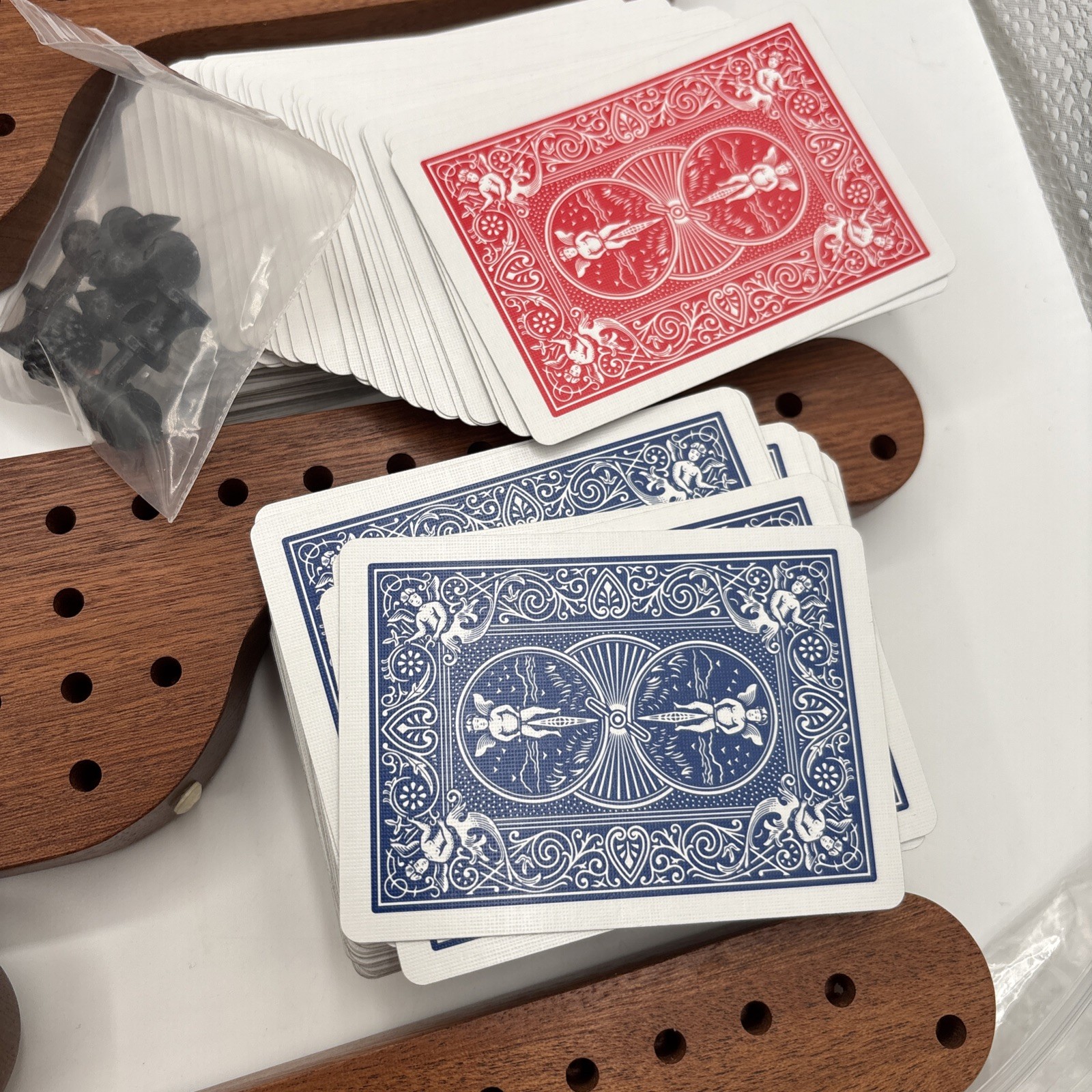 Pegs and Jokers 8 Player board game. Made In The USA, BY Don Strenz Woodworking